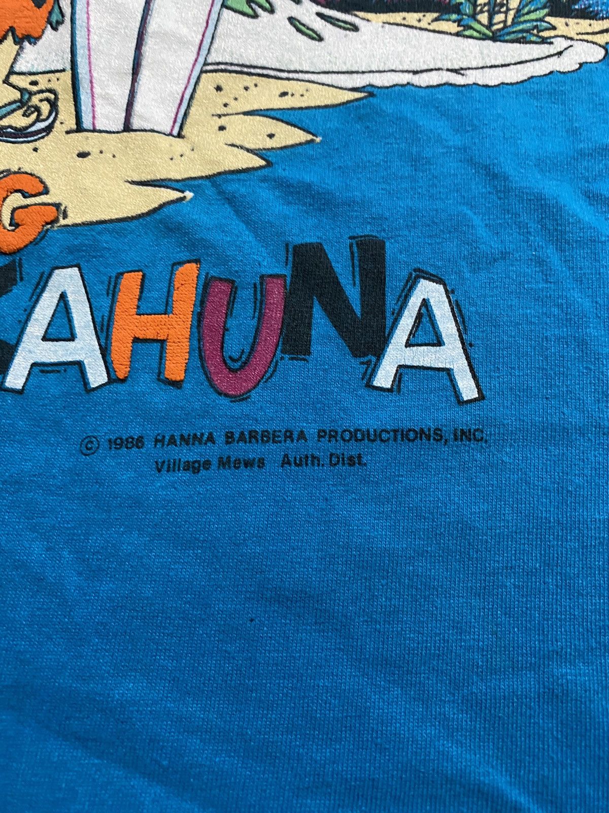 Vintage Flinstones Blue Big Fred Kahuna Vintage 1986’s Size US L / EU 52-54 / 3 - 3 Thumbnail