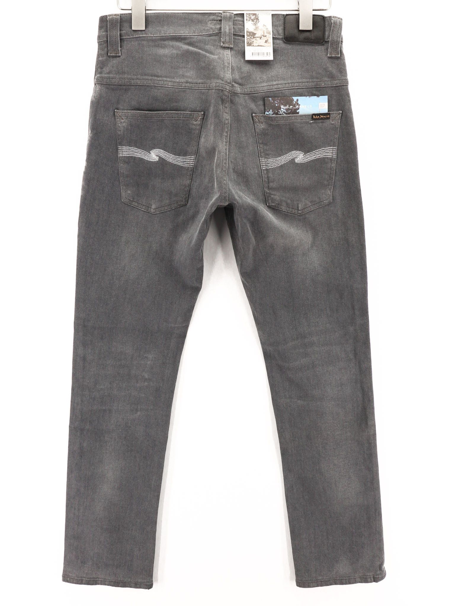 Nudie Jeans THIN FINN W32/L32 Slim Fit Grey Cotton Elastane Jeans 80650 Size US 32 / EU 48 - 2 Thumbnail
