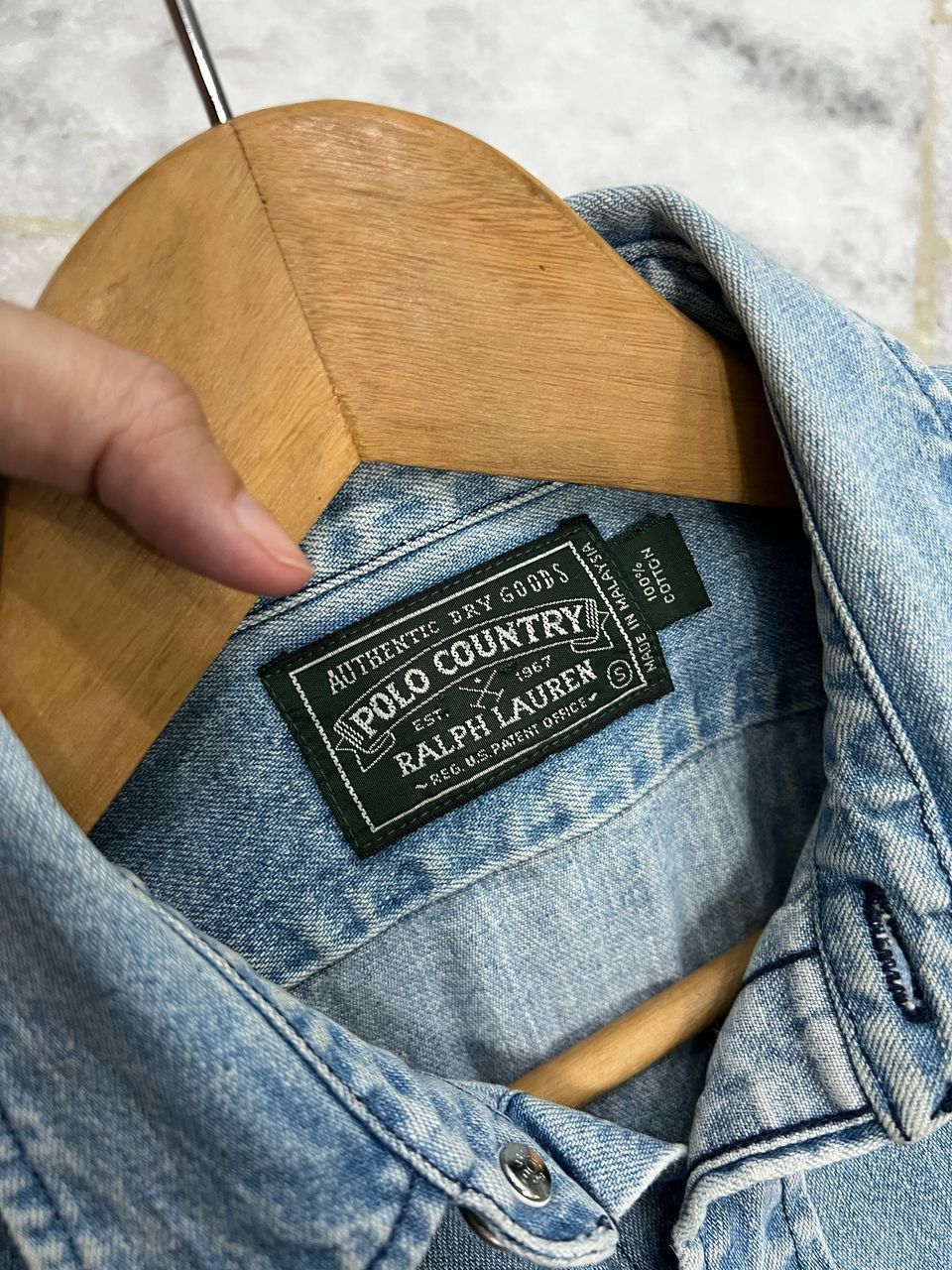 Polo Ralph Lauren × RRL Ralph Lauren Vintage Polo Country Ralph Lauren Denim Shirt Size US S / EU 44-46 / 1 - 7 Thumbnail
