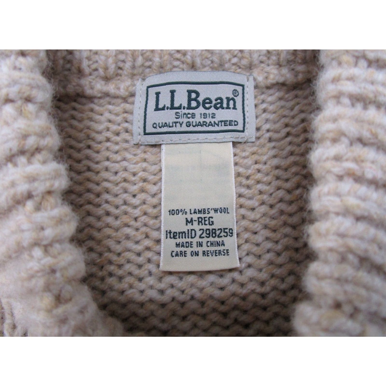 Vintage LL Bean 100% Lambswool Sweater Mens M Brown Fair Isle Henley Knit Pullover Size US M / EU 48-50 / 2 - 2 Thumbnail
