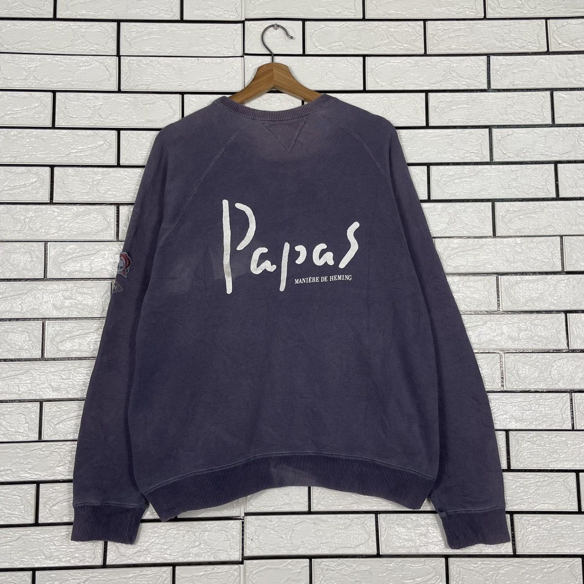 Japanese Brand Japanese Brand Papas Big Logo Sweatshirt Size US M / EU 48-50 / 2 - 7 Thumbnail