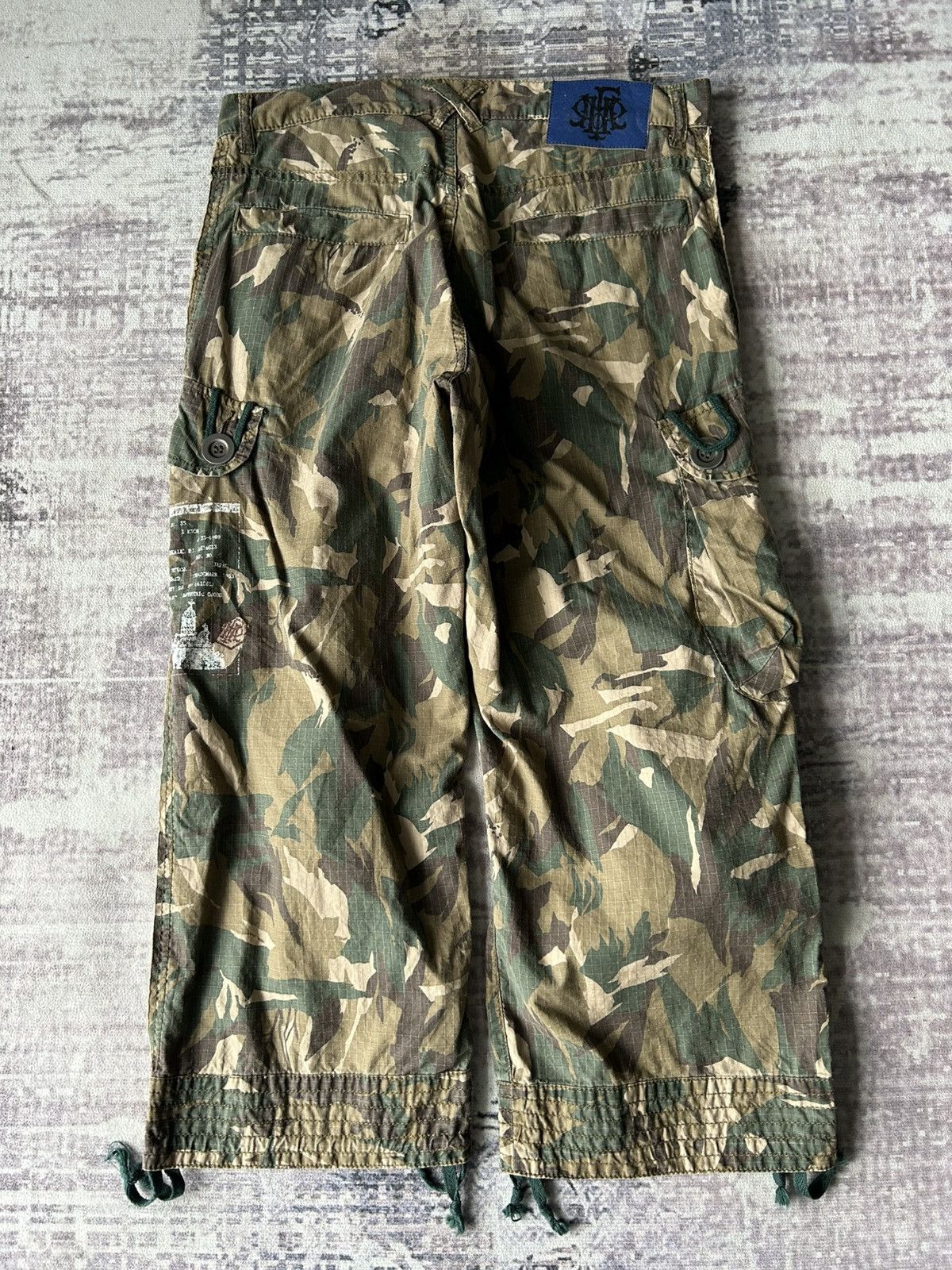 PPFM PPFM Camo Three Quarter Cargo Pants Size US 30 / EU 46 - 2 Thumbnail
