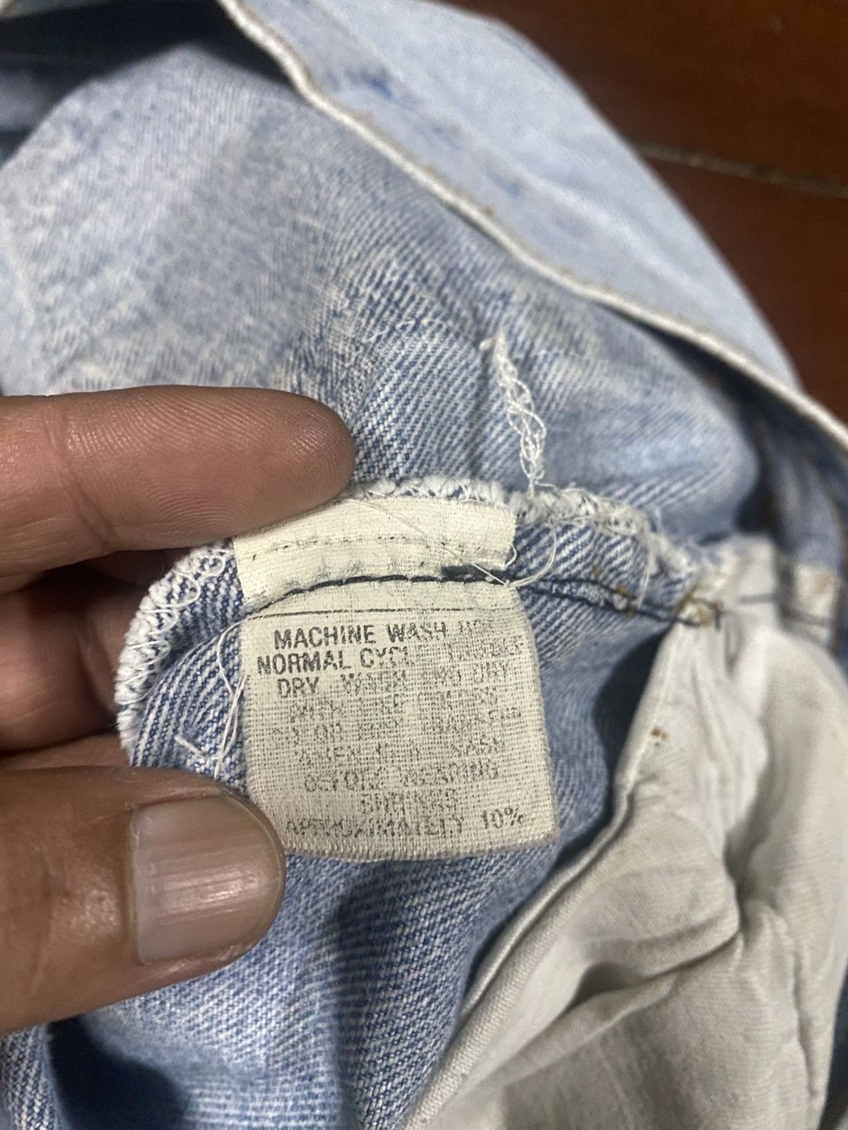 Levi's Vintage 70s 80s Levis 501 distressed rework patch mud wash Size US 30 / EU 46 - 21 Thumbnail