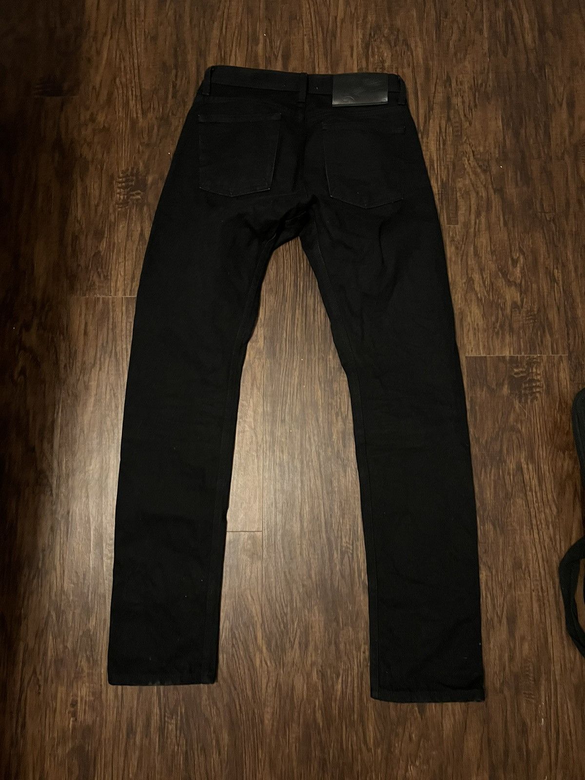Naked & Famous Naked and Famous Solid Black Selvedge Jeans 30 31 Size US 31 - 2 Thumbnail