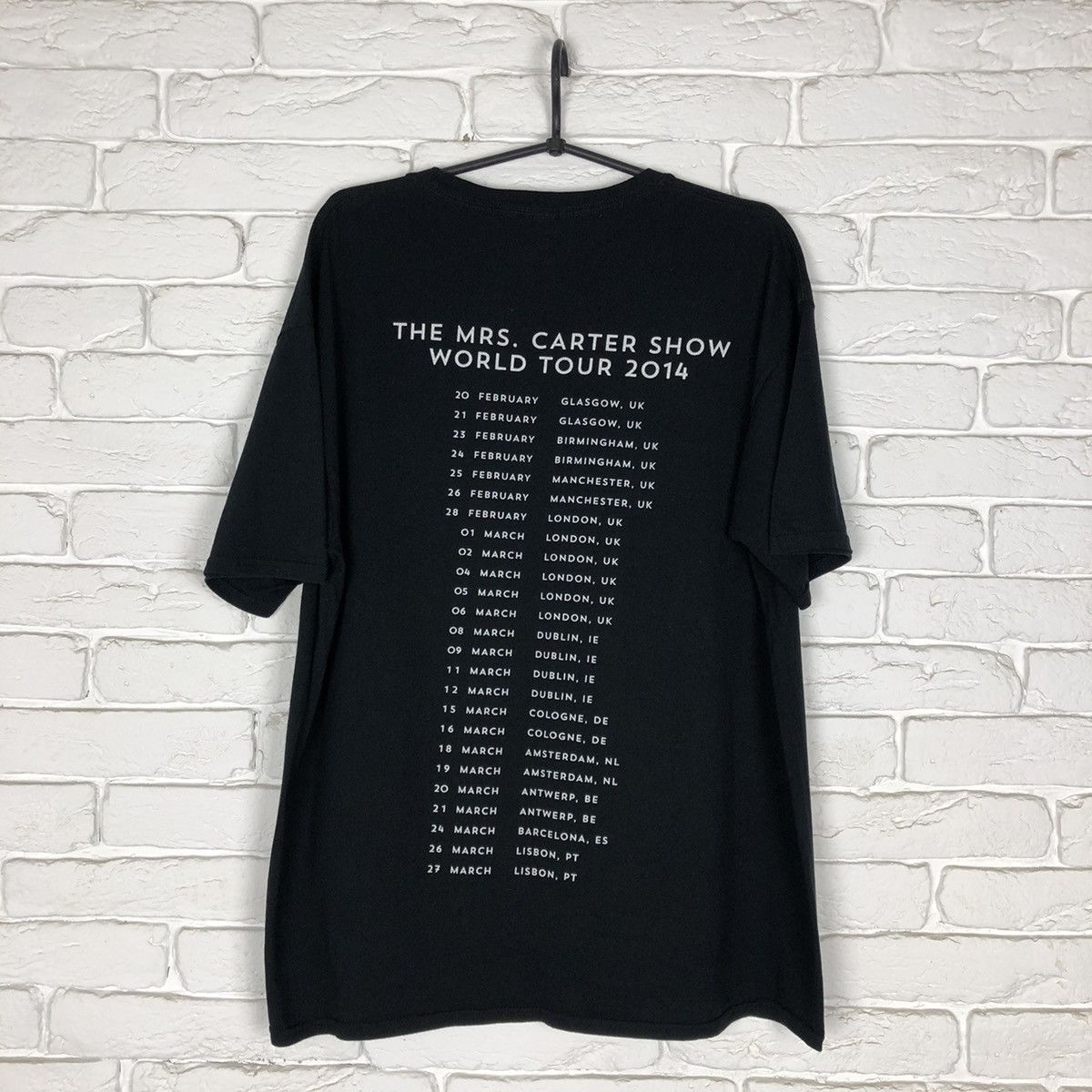 Band Tees Beyonce world tour 2014 tee t shirt Size US XL / EU 56 / 4 - 6 Thumbnail
