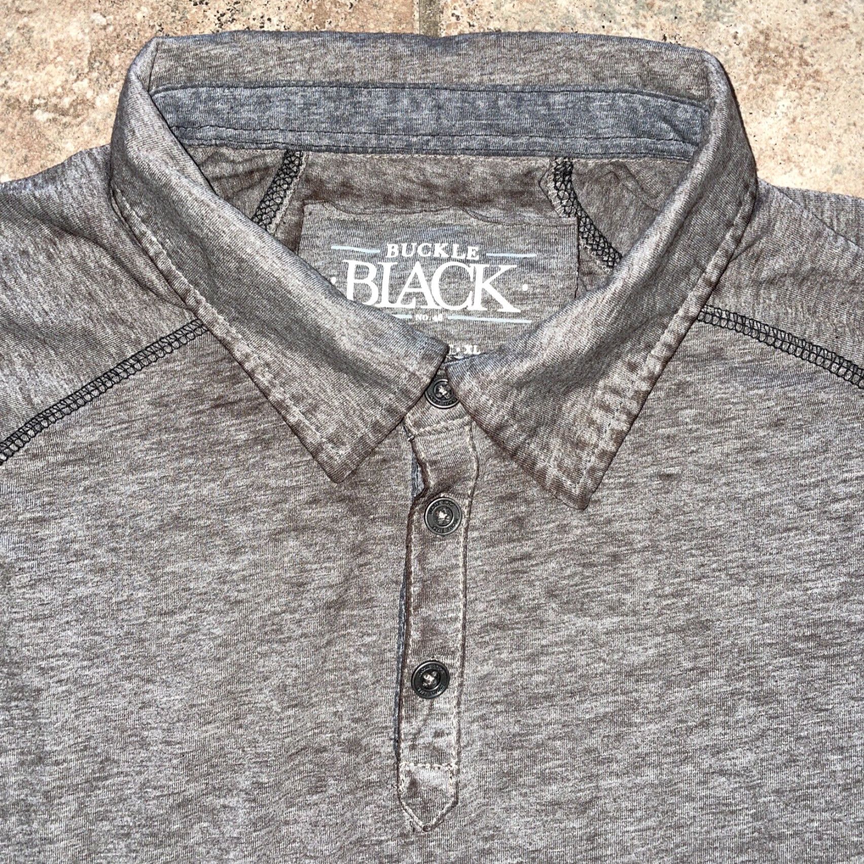 Buckle Black Buckle Black Polo Shirt Mens XL Gray Size US XL / EU 56 / 4 - 2 Thumbnail