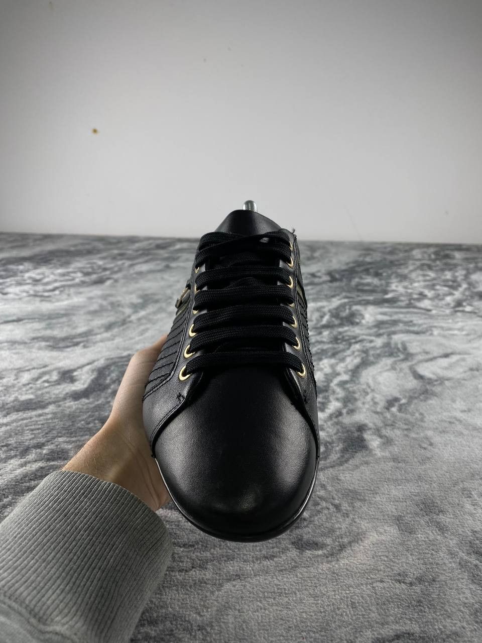 Versace Versace Collection Leather Sneakers Women Size US 9 / IT 39 - 4 Thumbnail