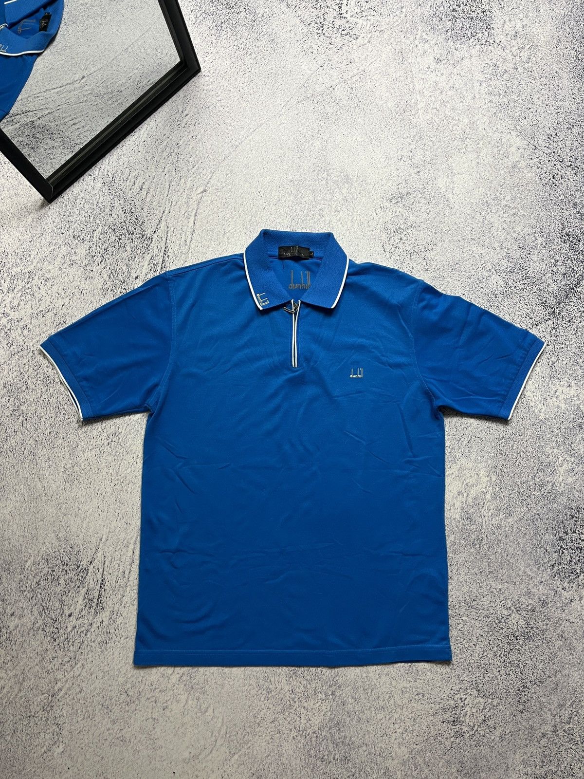 Alfred Dunhill × Vintage Vintage Alfred Dunhill Polo Shirt Mini Logo Luxury Size US L / EU 52-54 / 3 - 1 Thumbnail