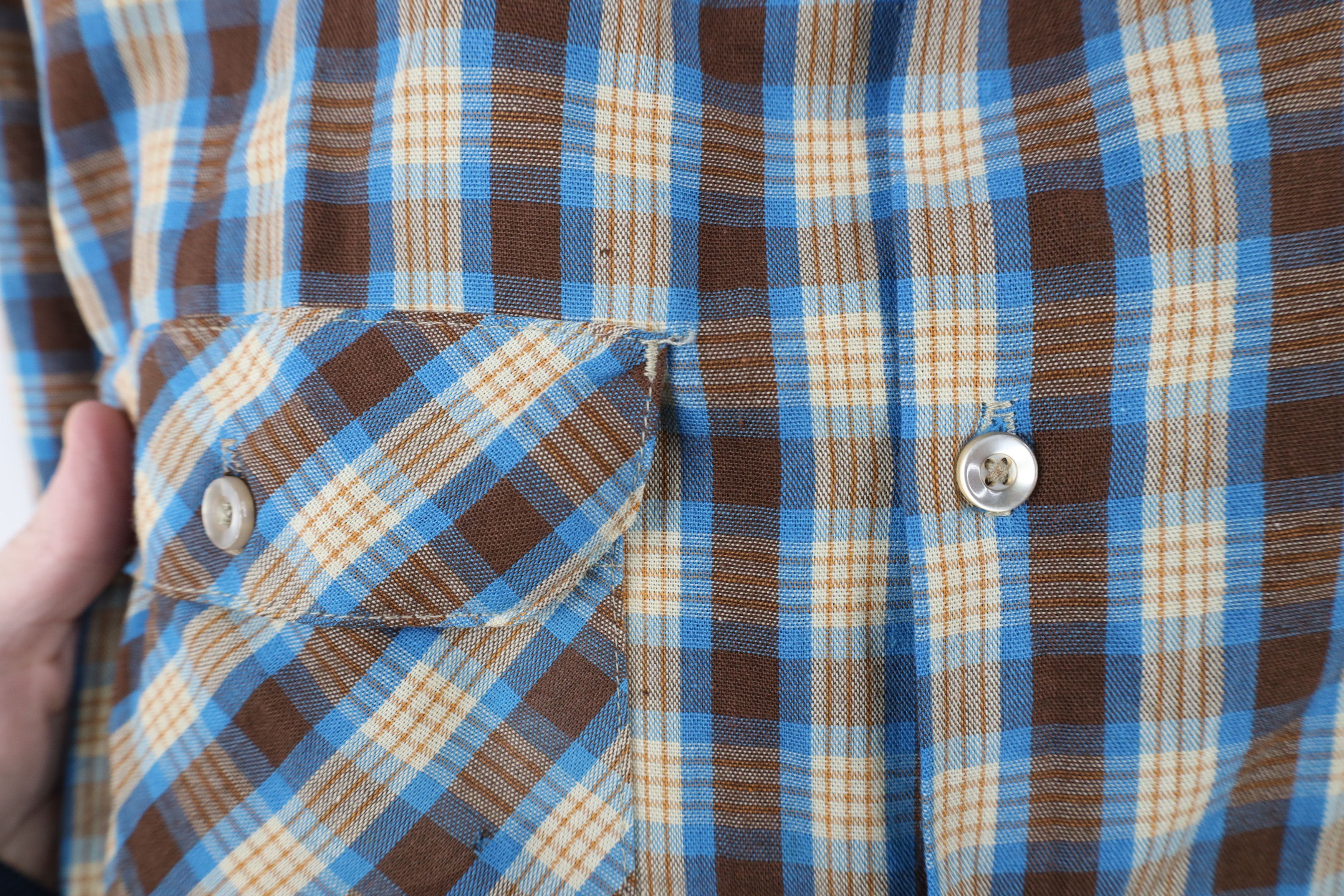 Big Mac × Vintage Vintage 60s 70s Big Mac Pocket Short Sleeve Button Shirt USA Size US L / EU 52-54 / 3 - 4 Thumbnail