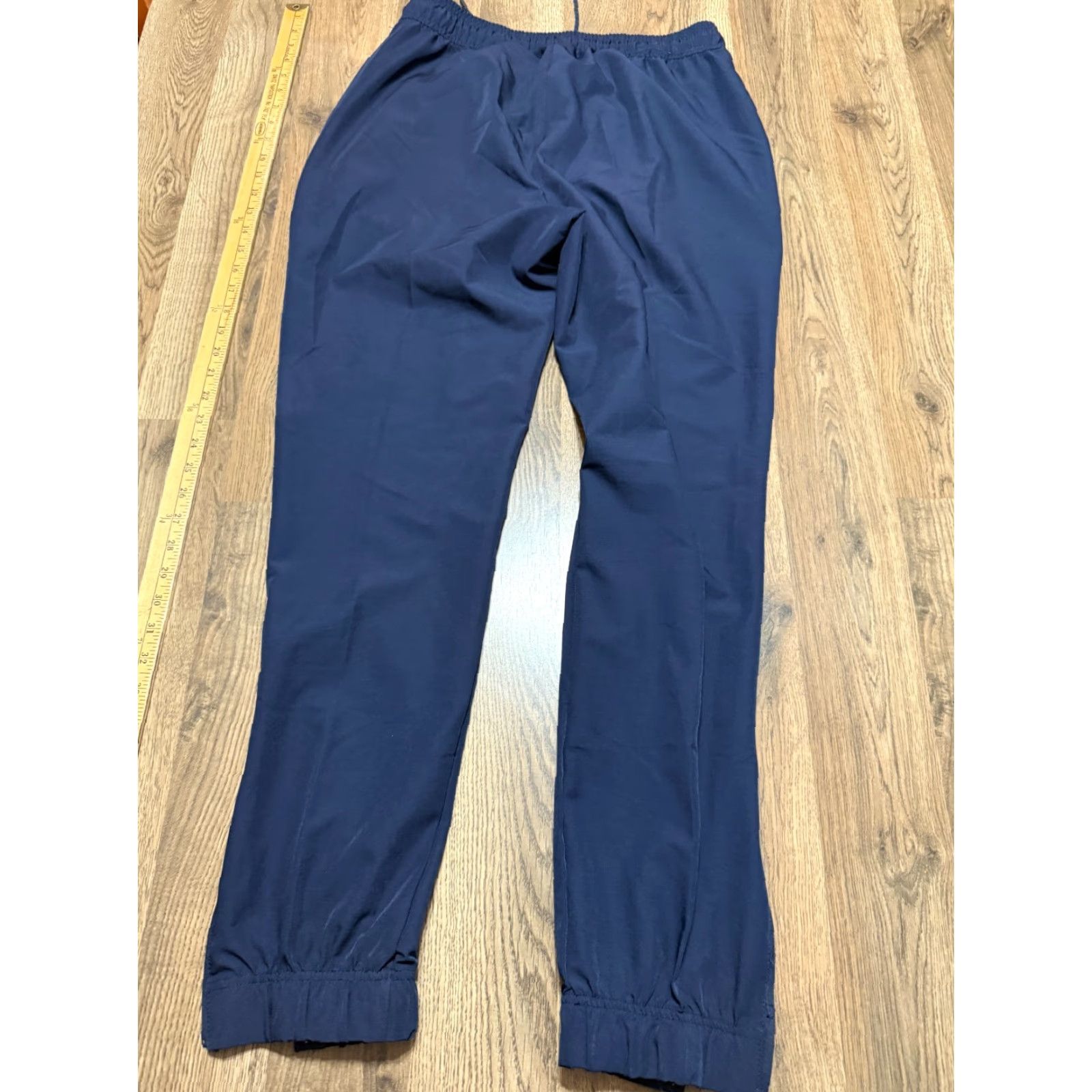 Reebok Reebok Pants Men Size Medium Blue Athletic Wear Jogger Pockets Tie Waist 40" Length Regular Fit Inseam 31" Straight Leg Sports Volume Mens Size US 31 - 2 Thumbnail
