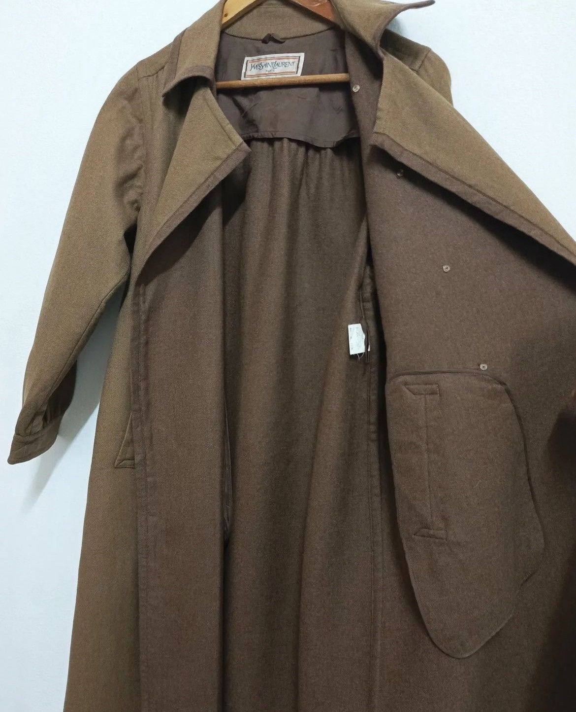 Saint Laurent Paris Vintage Yves Saint Laurent Luxury Trench Coat Size M / US 6-8 / IT 42-44 - 3 Thumbnail