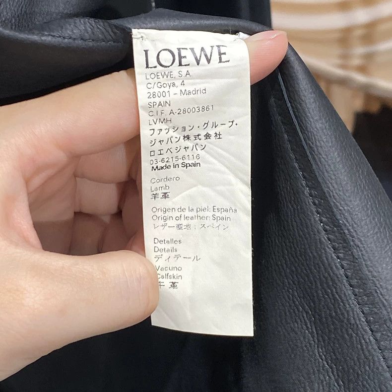 Loewe LOEWE Black sheepskin jacket with outer stitching Size XS / US 0-2 / IT 36-38 - 4 Thumbnail