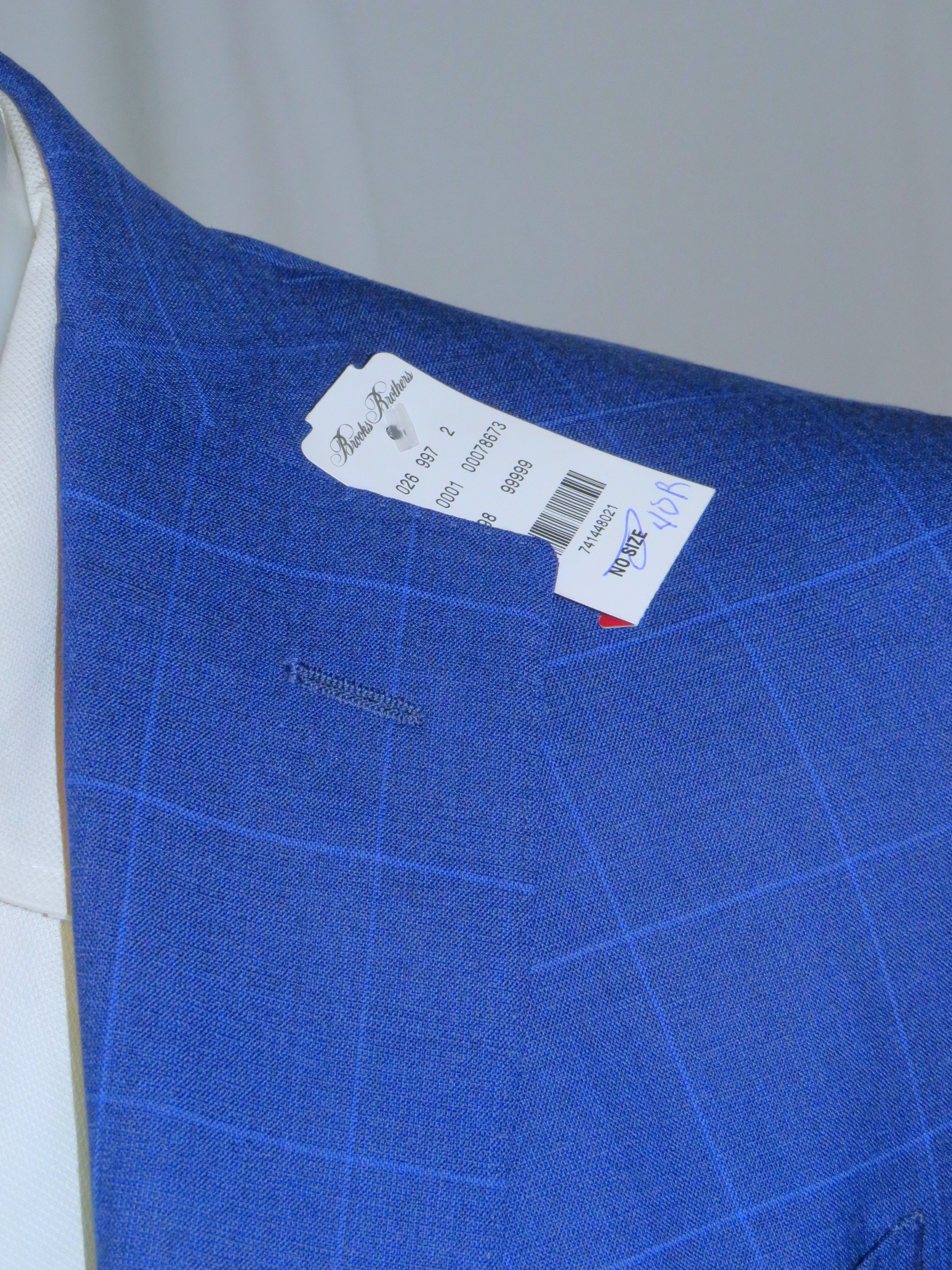 Brooks Brothers Golden Fleece Current Blue Plaid Two Button Suit 40R NWT Size 40R - 5 Thumbnail