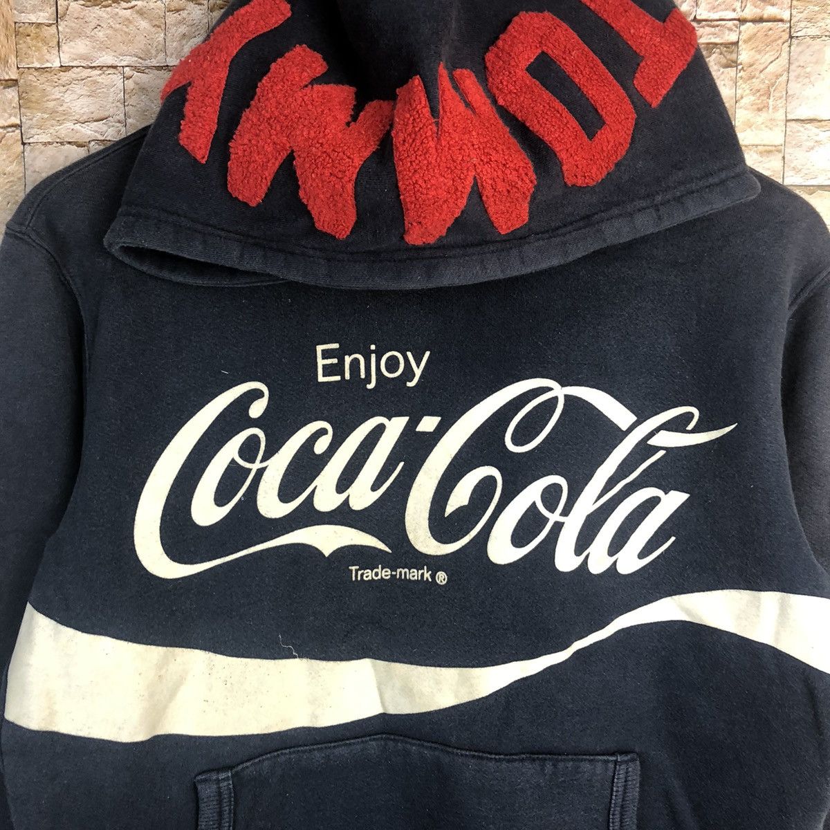 Coca Cola Tommy Hilfiger X Coca Cola Dark Blue Hoodie #A186 Size US M / EU 48-50 / 2 - 10 Thumbnail