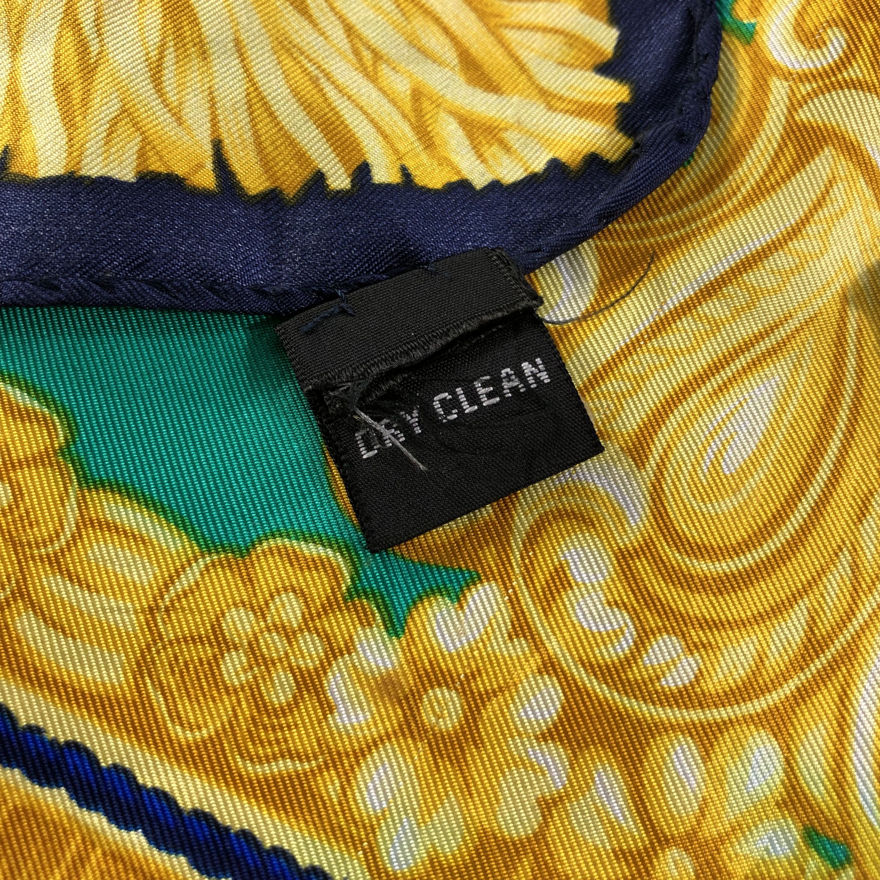Vintage Erre Paris Baroque Design Silk Scarf M456 Size ONE SIZE - 5 Thumbnail