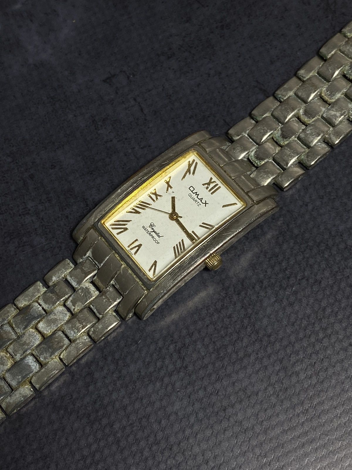 Japanese Brand × Vintage Omax Rectangular Quartz Watch | Japanese Movement Size ONE SIZE - 6 Thumbnail