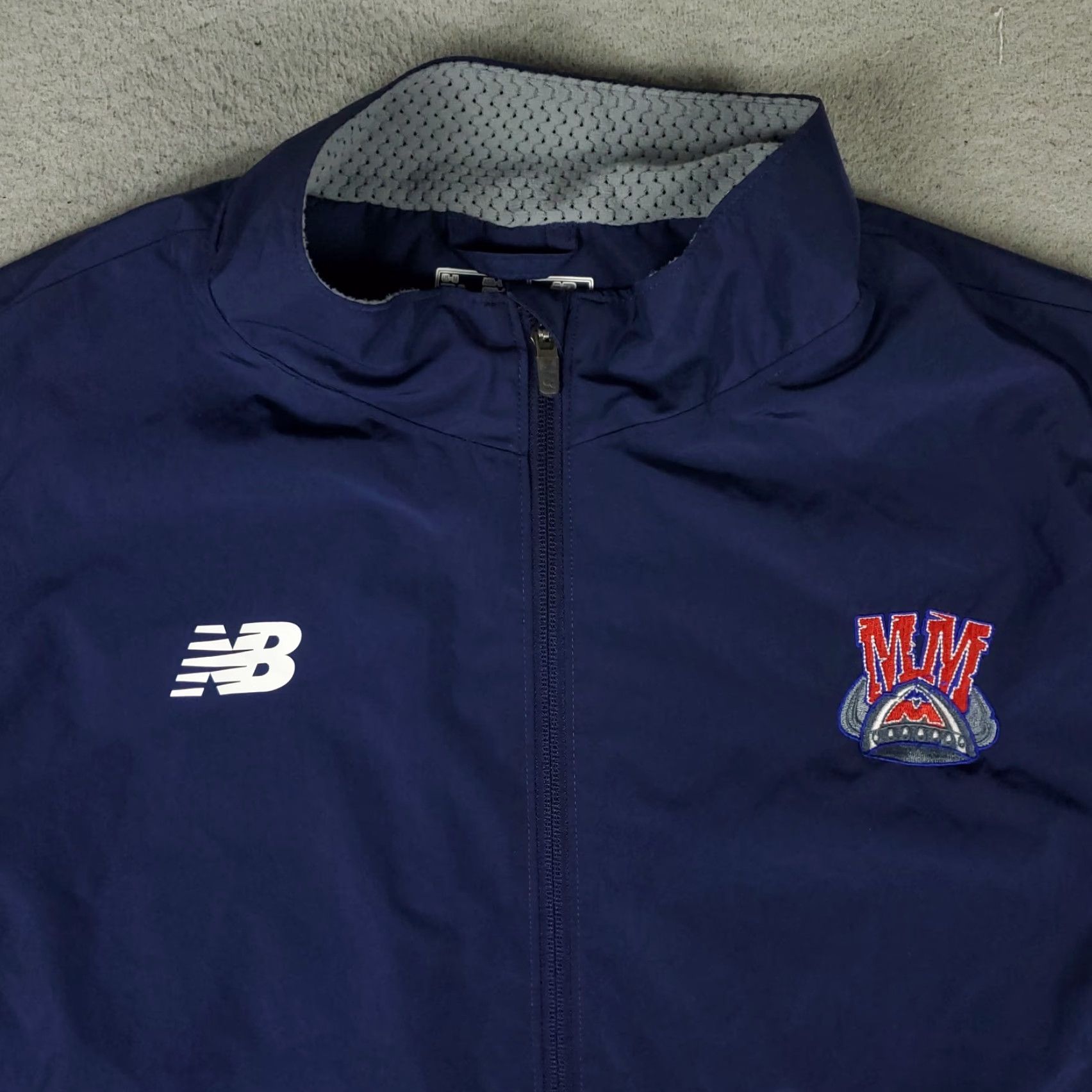 New Balance New Balance Jacket Mens Size Medium Blue Full Zip Up Windbreaker Size US M / EU 48-50 / 2 - 2 Thumbnail