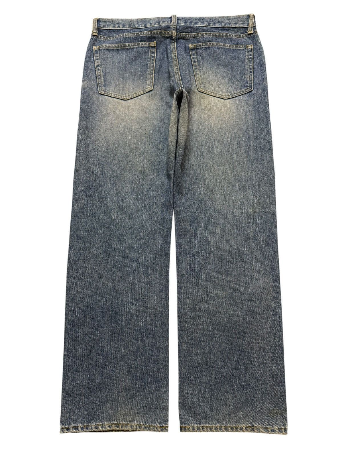 Uniqlo Vintage Y2K Japanese Uniqlo Blue Faded Wash Regular Loose Size US 34 / EU 50 - 2 Thumbnail