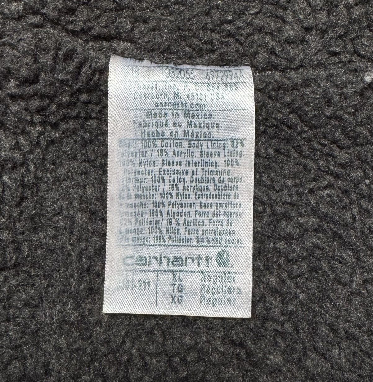 Carhartt Carhartt J141-211 Sherpa Lined Work Hooded Jacket Size US XL / EU 56 / 4 - 14 Thumbnail