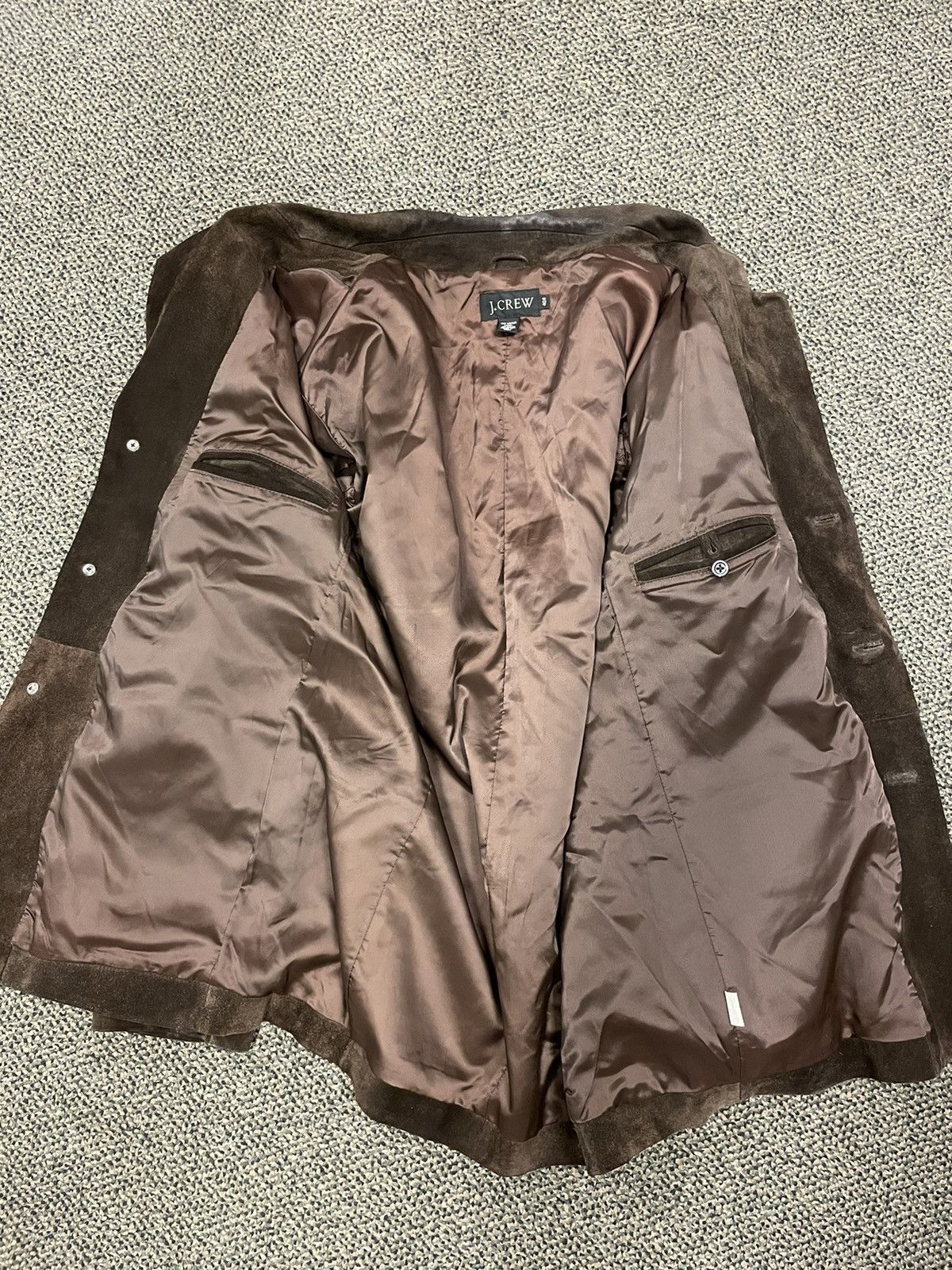 J.Crew × Vintage Rough Out Snuff Suede 3-Button Jacket Size 40R - 7 Thumbnail