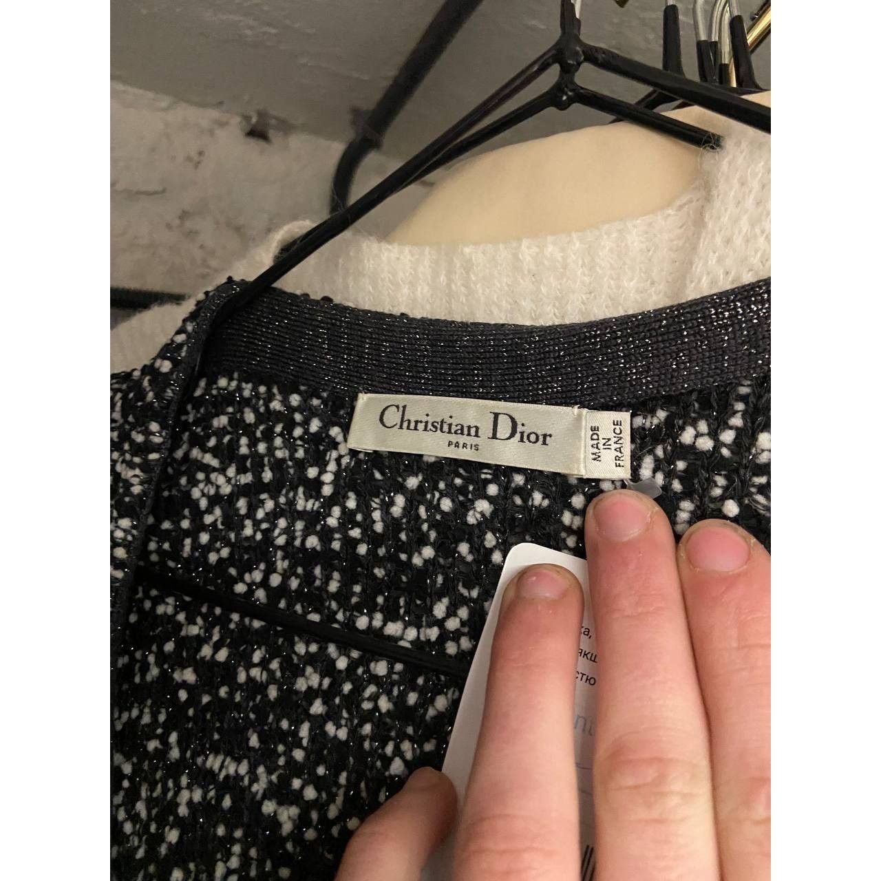 Dior Elegant Christian Dior Black & White Button Cardigan Sz.38 Size M / US 6-8 / IT 42-44 - 5 Thumbnail