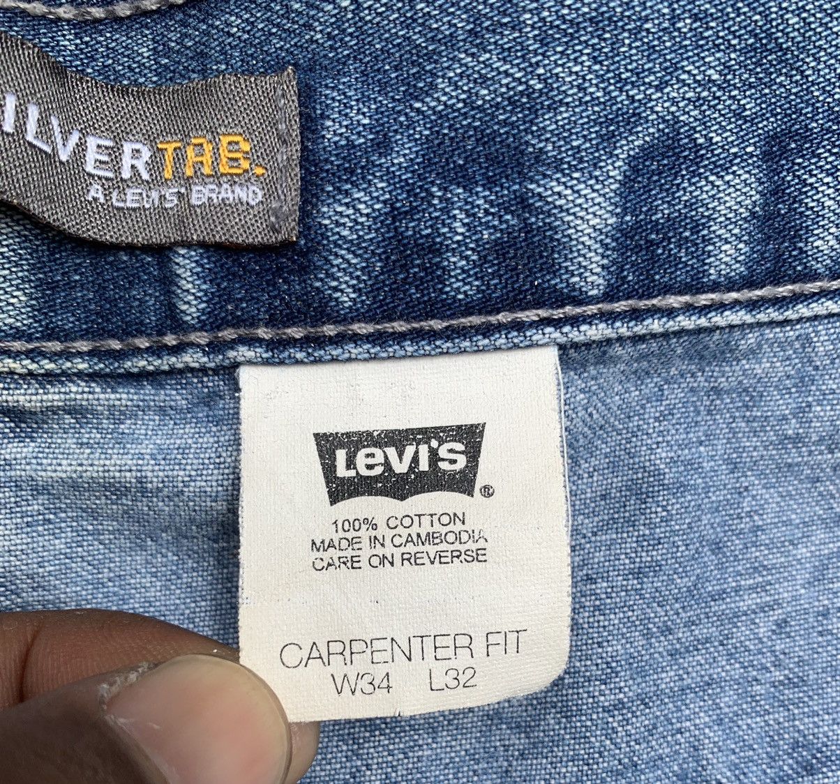 Levi's Vintage Levi’s Silvertab Carpenter Fit Denim Pants Size US 34 / EU 50 - 24 Thumbnail