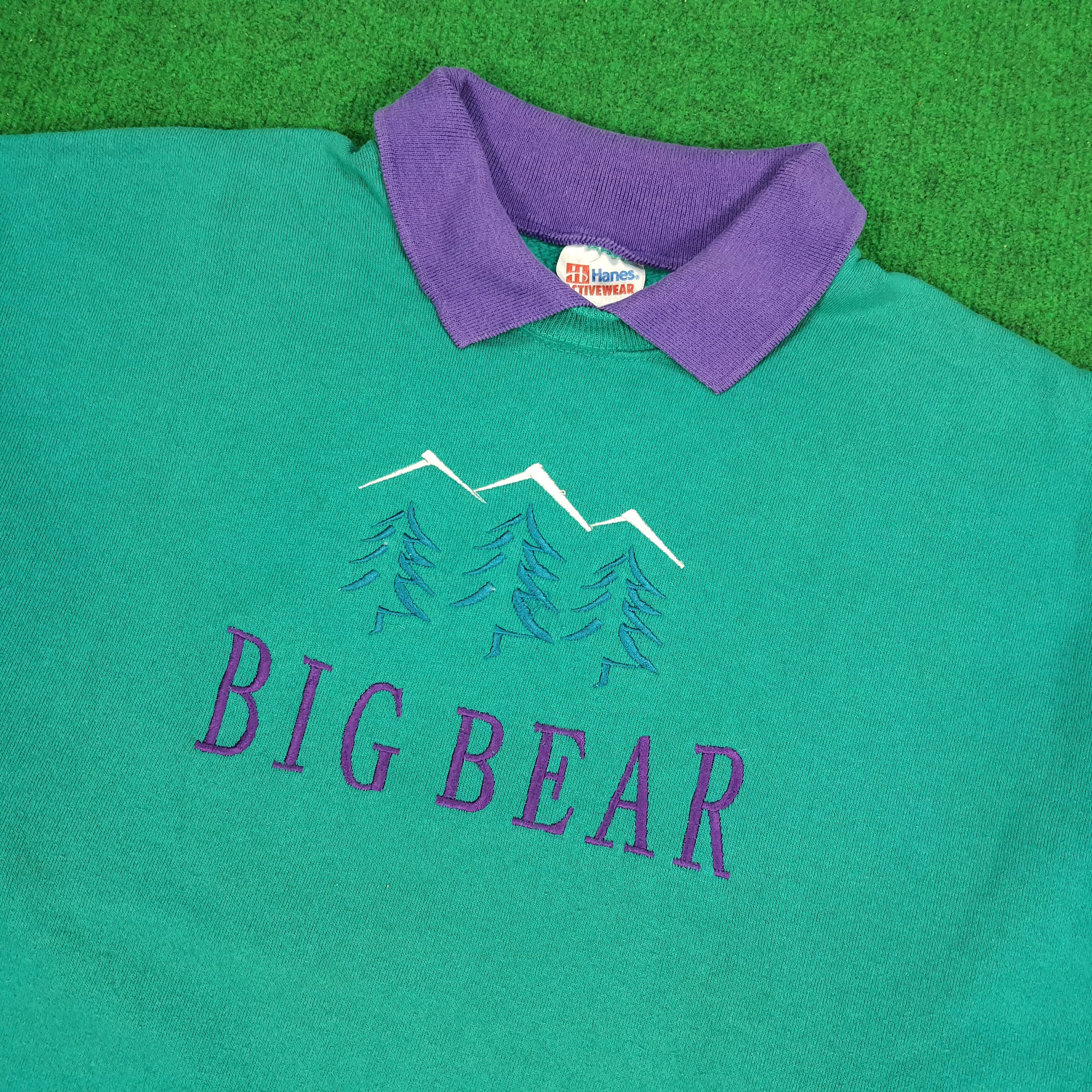 Vintage Vintage BIG BEAR Spell Out Embroidery Outdoor Sweatshirt Size US L / EU 52-54 / 3 - 2 Thumbnail