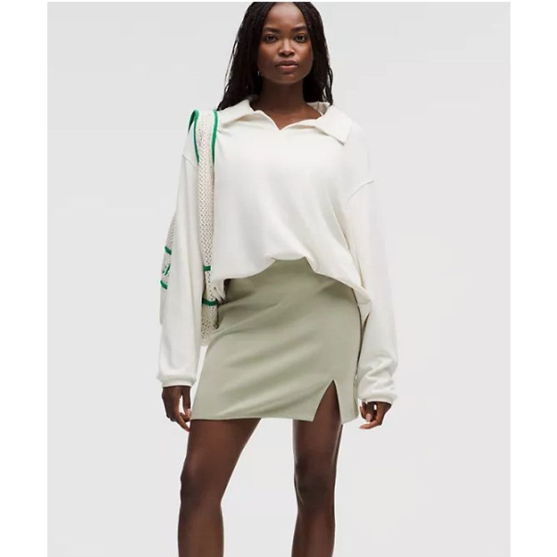 Lululemon NWT Lululemon High-Rise Mini Skirt Sz XL MSRP $88 Fog Green Size 38" / US 16 / IT 52 - 2 Thumbnail