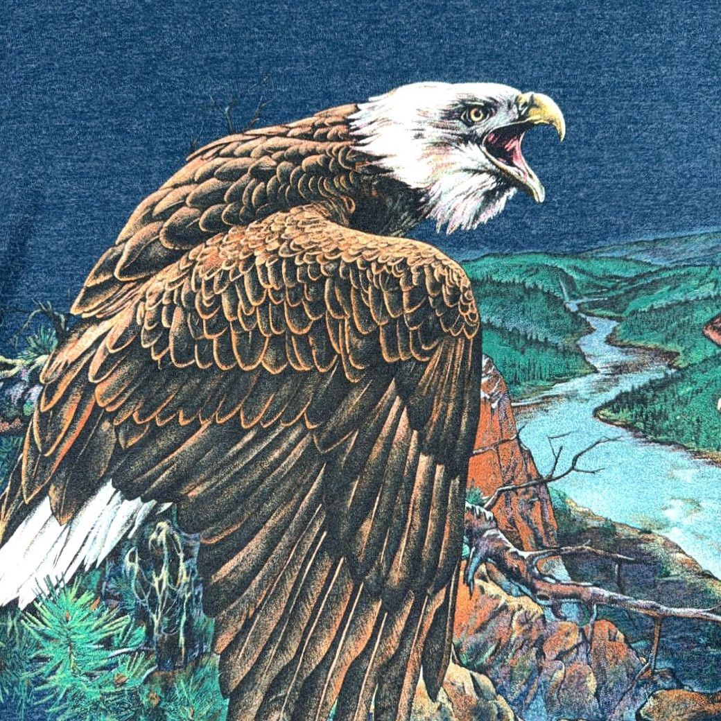 Vintage VINTAGE Smoky Mountains Shirt Adult XL Blue Eagles Nature USA Made 90s T-Shirt Mens XL Blue Eagles Nature USA 90s Size US XL / EU 56 / 4 - 3 Thumbnail