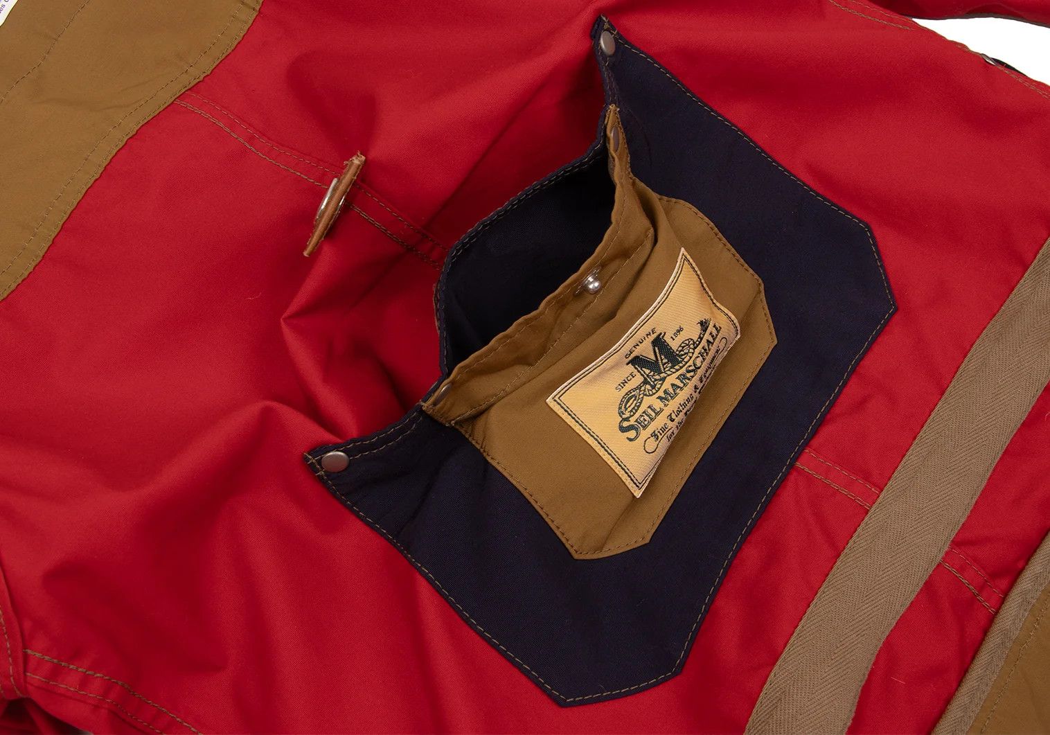 Junya Watanabe Reversible Leather Panel Jacket in Red-Brown, Size XS Size US XS / EU 42 / 0 - 15 Thumbnail