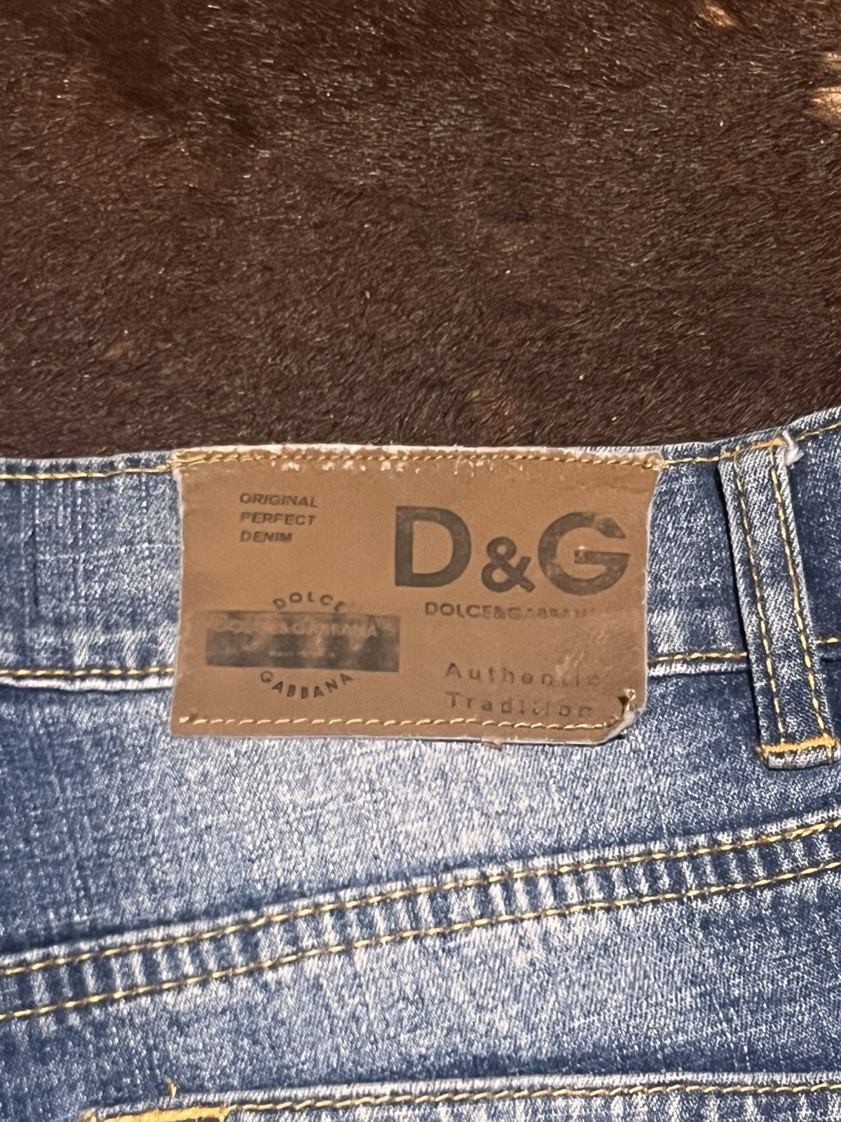 Dolce & Gabbana Vintage Dolce and Gabbana distressed double waisted jeans Size US 29 - 7 Thumbnail