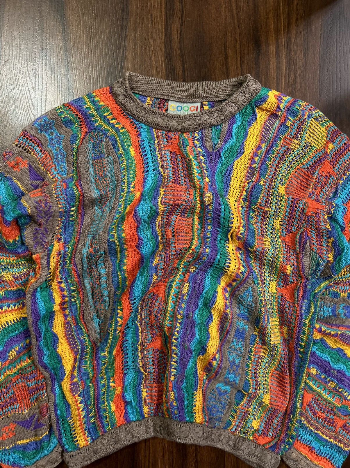 Coogi CRAZY VINTAGE COOGI 3D COLOURED KNIT Size US S / EU 44-46 / 1 - 3 Thumbnail