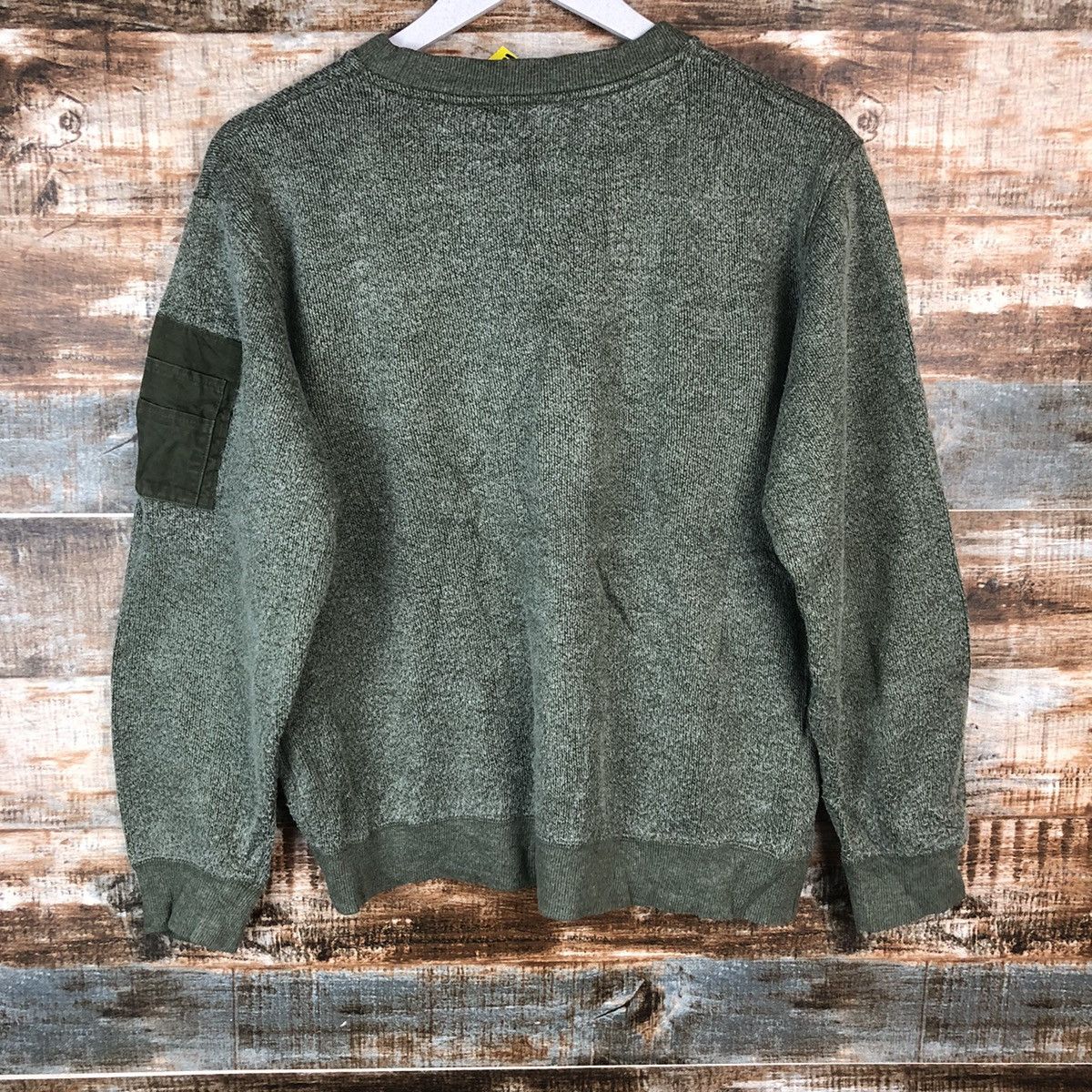 Japanese Brand Blue Cross streetwear Green Sweatshirt #A2064 Size US S / EU 44-46 / 1 - 16 Thumbnail