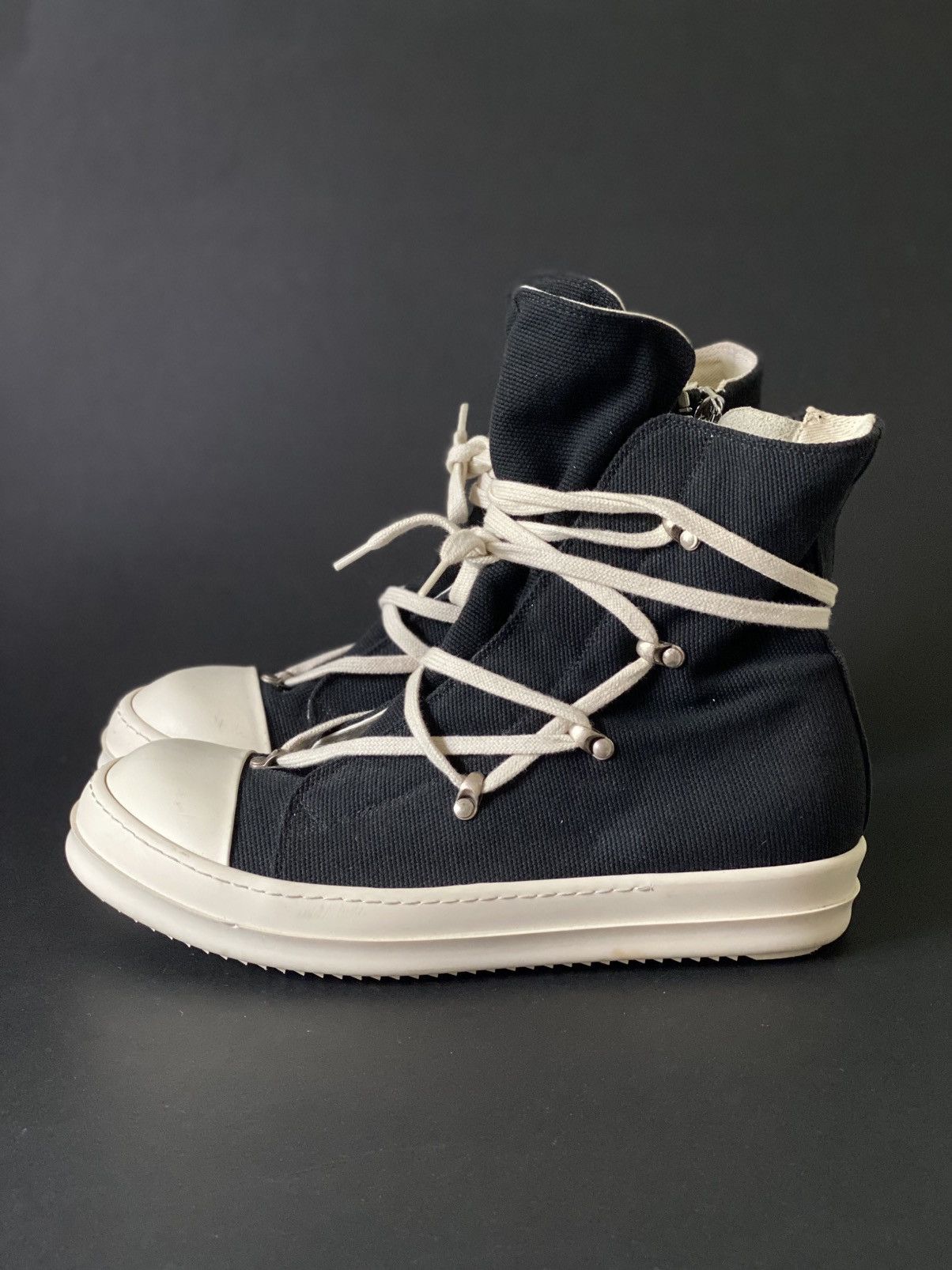 Designer × Rick Owens × Rick Owens Drkshdw Rick Owens drkshdw hexa black canvas Size US 9.5 / EU 42-43 - 6 Thumbnail