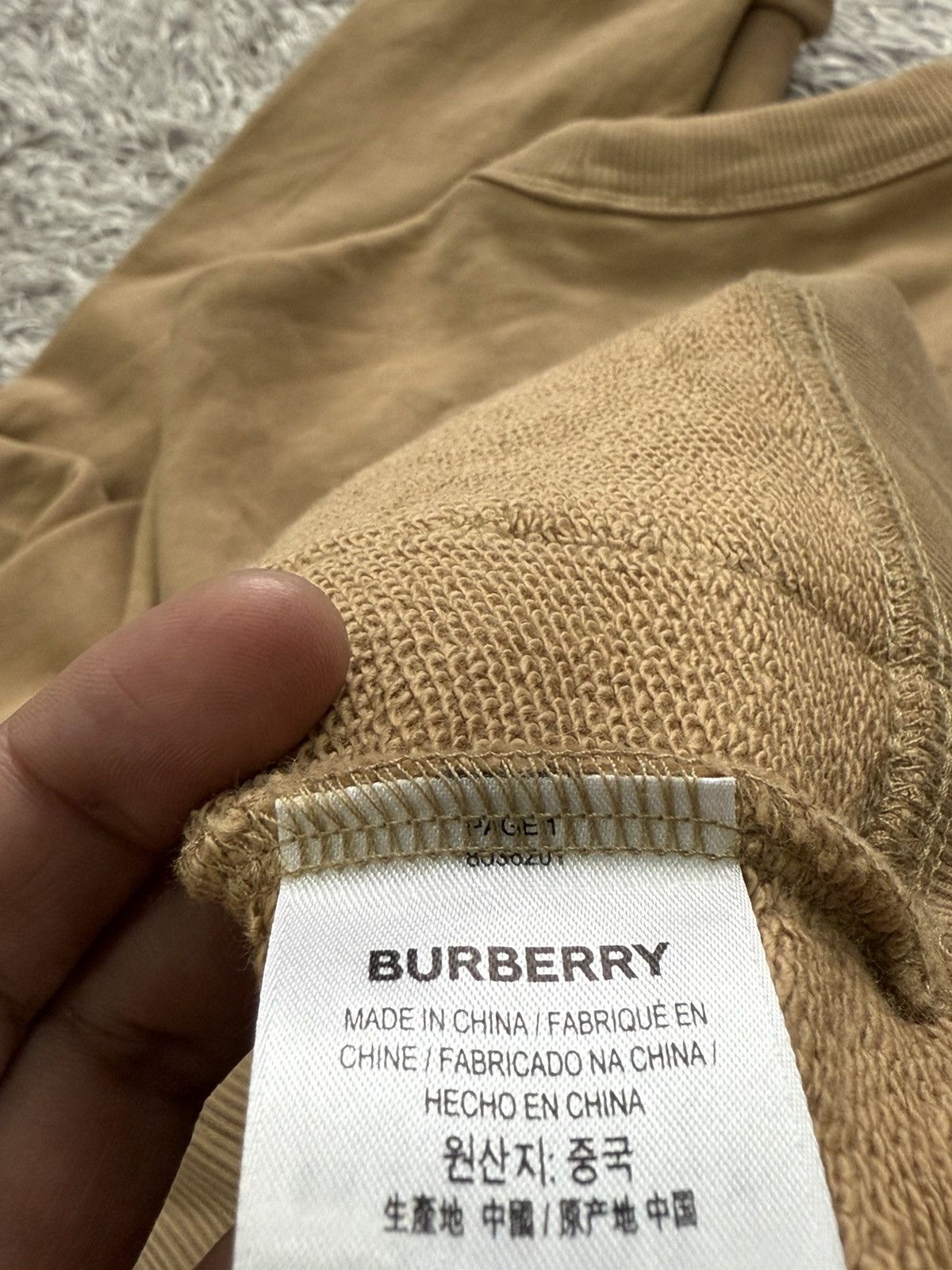 Burberry Burberry Monogram Motif Check Panel Sweatshirt Size US M / EU 48-50 / 2 - 20 Thumbnail