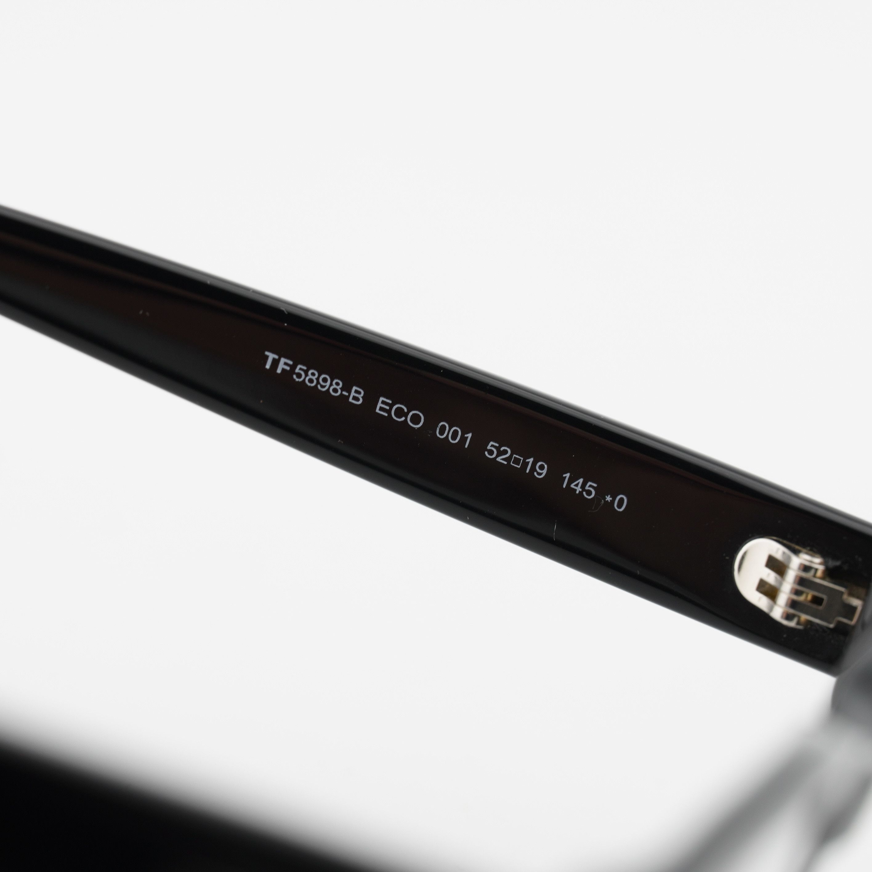 Tom Ford Tom Ford FT5898-B 001 Eyeglasses Black 52mm Square Frame Size ONE SIZE - 4 Thumbnail