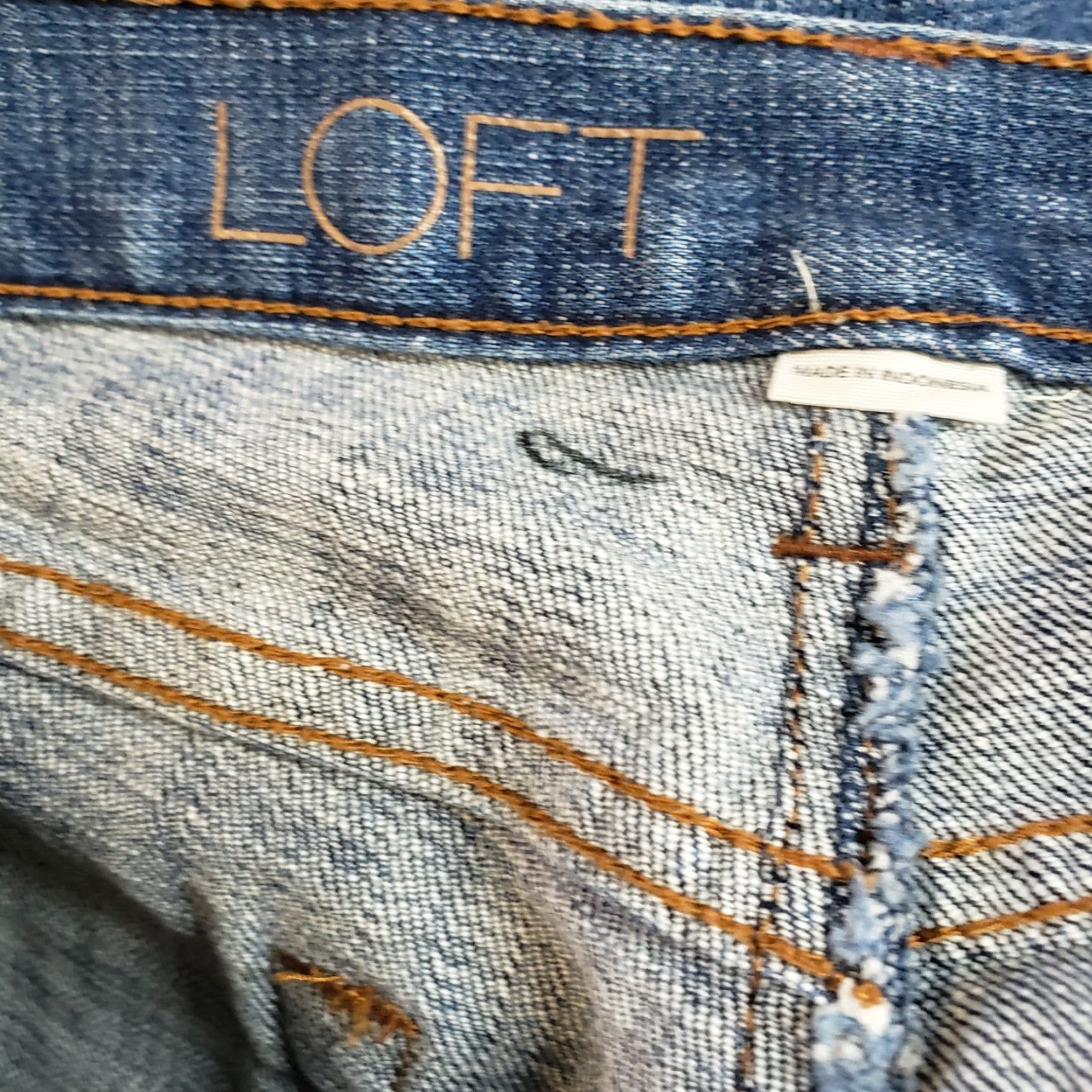 Loft VINTAGE Ann Taylor LOFT Womens Modern Boot Jeans Sz 2 Blue Medium Wash Low Rise Bootcut Denim 33.5 Inseam Womens Size 26" / US 2 / IT 38 - 8 Thumbnail
