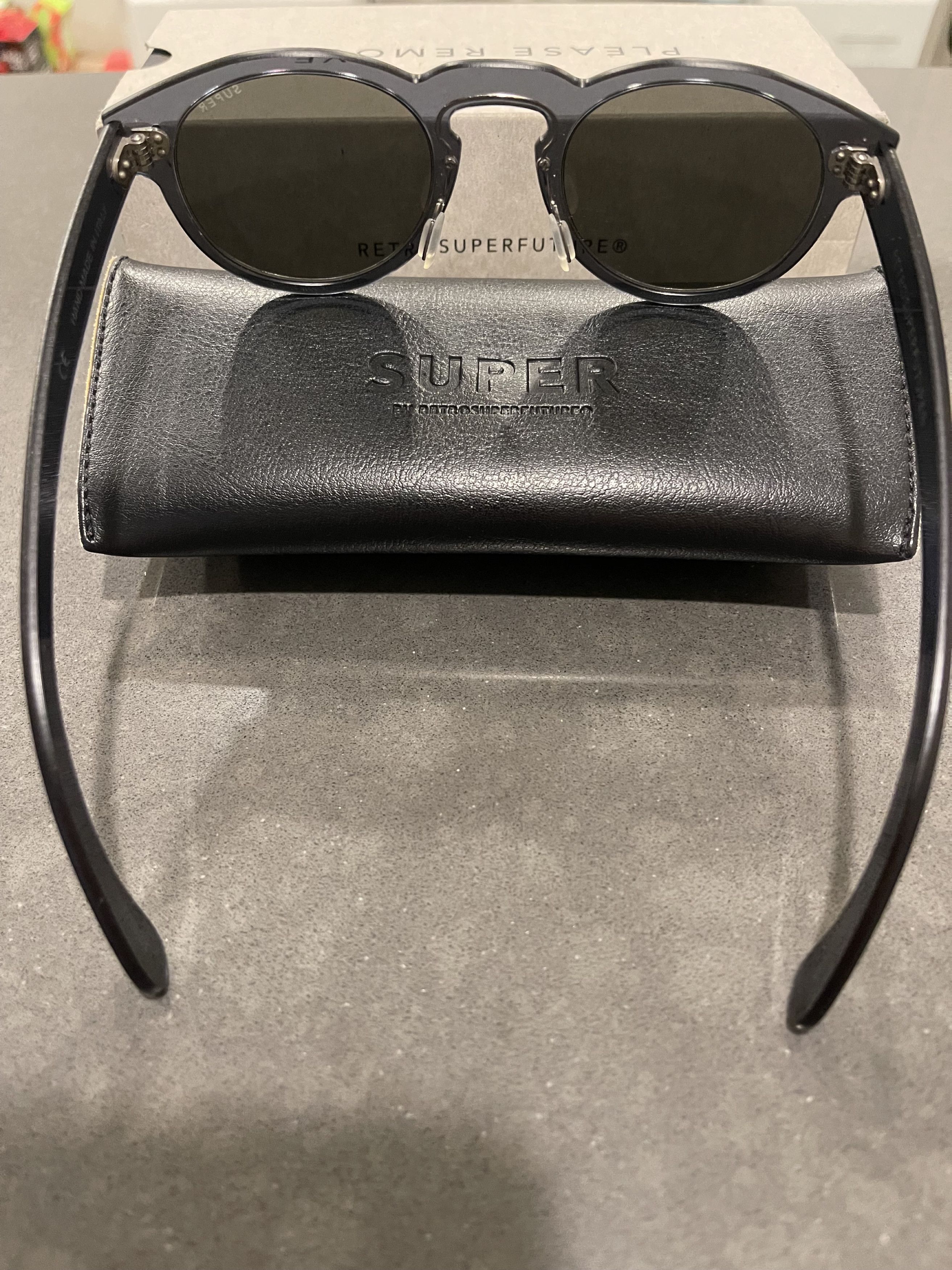 Retrosuperfuture Retrosuperfuture VME/3AC6/R Round Sunglasses w/ Case & Box Size ONE SIZE - 2 Thumbnail