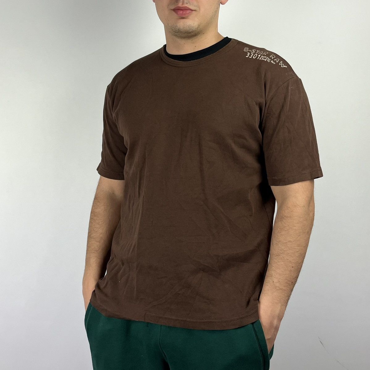 G-Star G-star raw Tshirt vintage y2k big logo size XL fit Large Size US XL / EU 56 / 4 - 2 Thumbnail