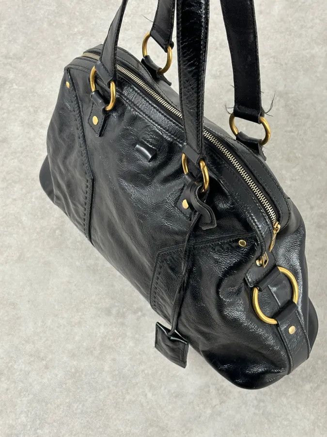 Saint Laurent Paris AW2008 Saint Laurent Black Leather Muse Handle Bag Size ONE SIZE - 9 Thumbnail