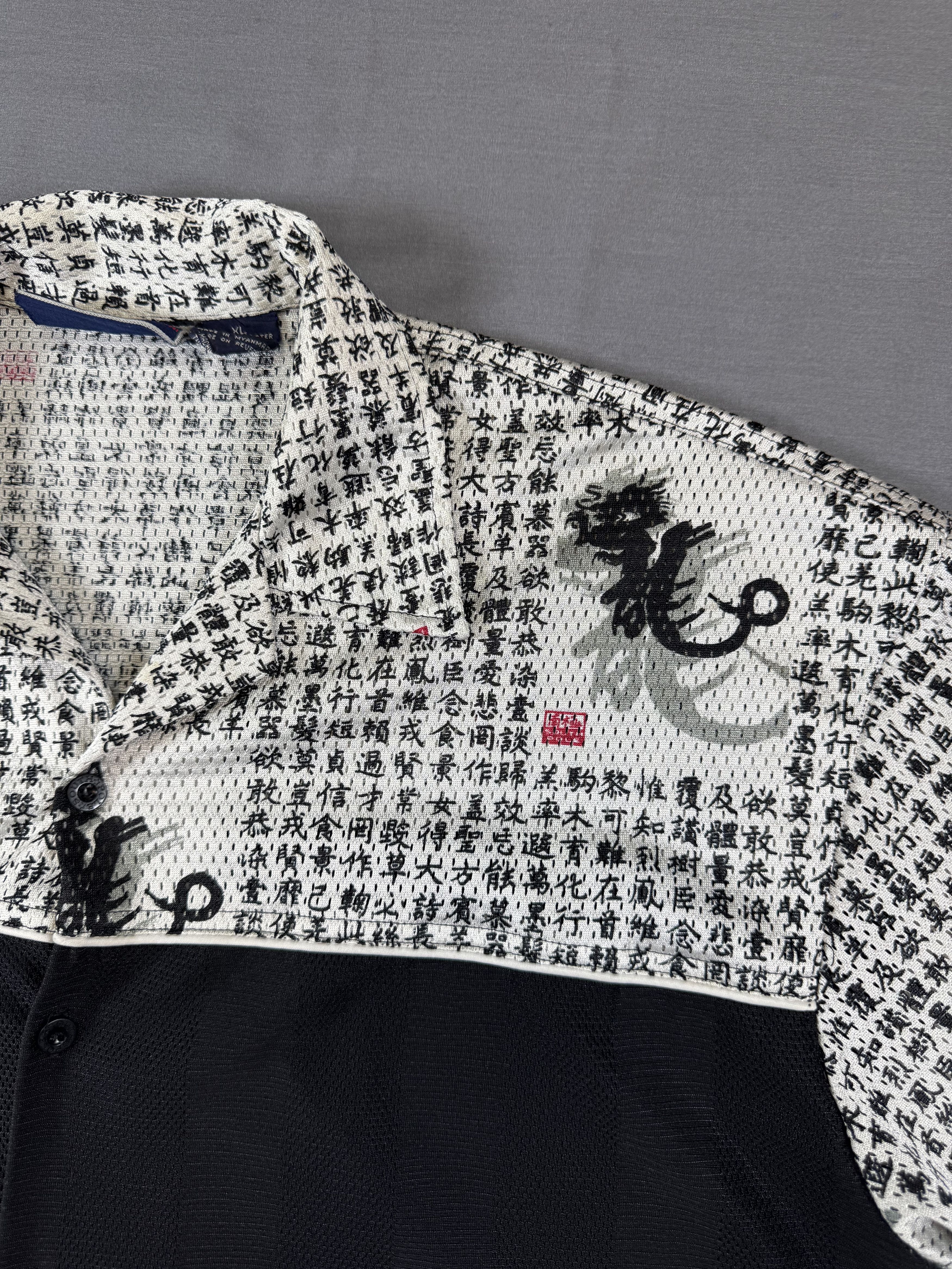 Southpole Y2K South Pole Button Shirt Chinese Letters Printed Grunge Size US XL / EU 56 / 4 - 4 Thumbnail