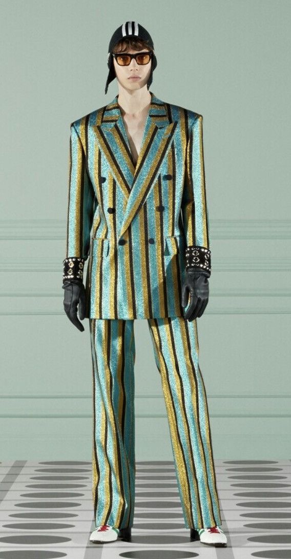 Gucci GUCCI runway Striped Jacket Size 46L - 1 Thumbnail