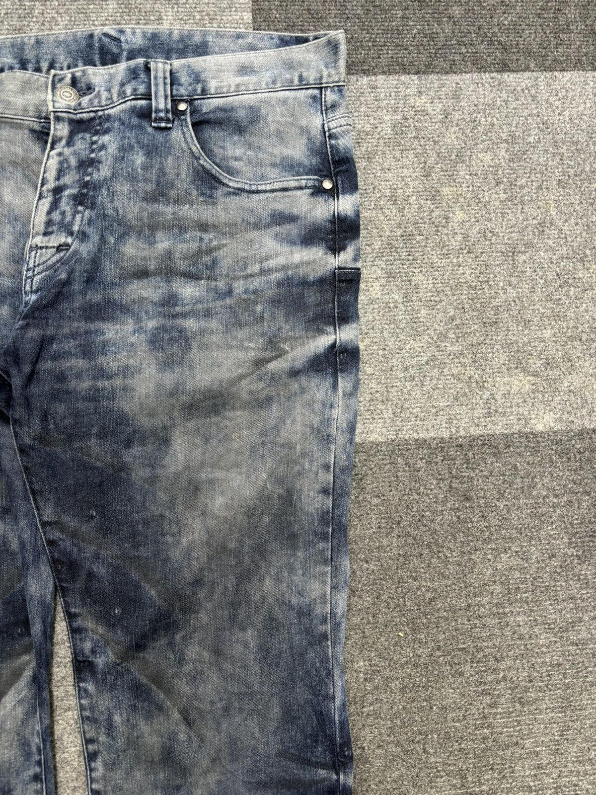Japanese Brand 💥FLARE💥Insane Style Tornado Mart Japan Flare Denim F466 Size US 35 - 3 Thumbnail