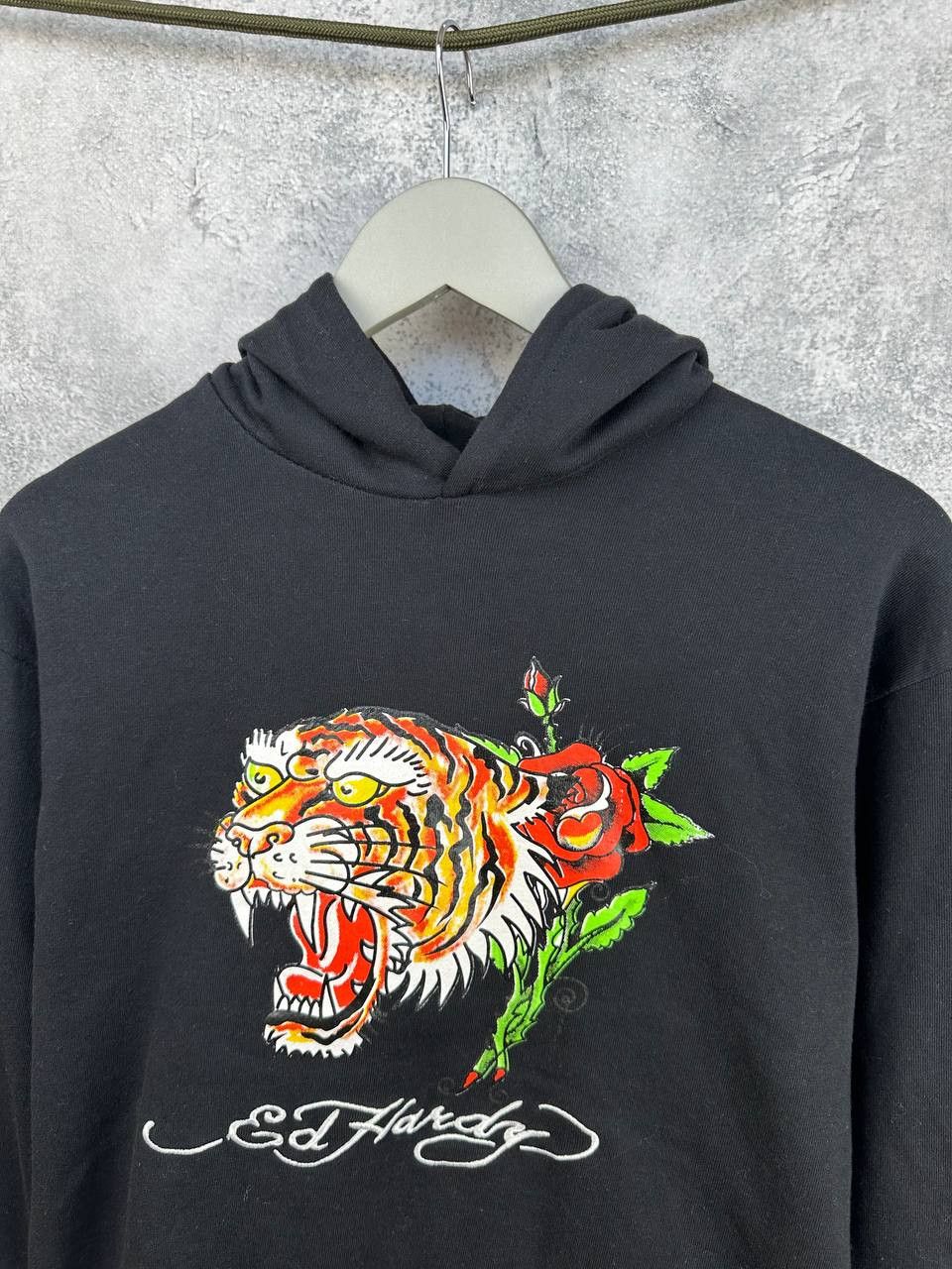 Ed Hardy Ed Hardy Hoodie Tiger Rose Print Picture Sweatshirt Fleece Size M / US 6-8 / IT 42-44 - 4 Thumbnail