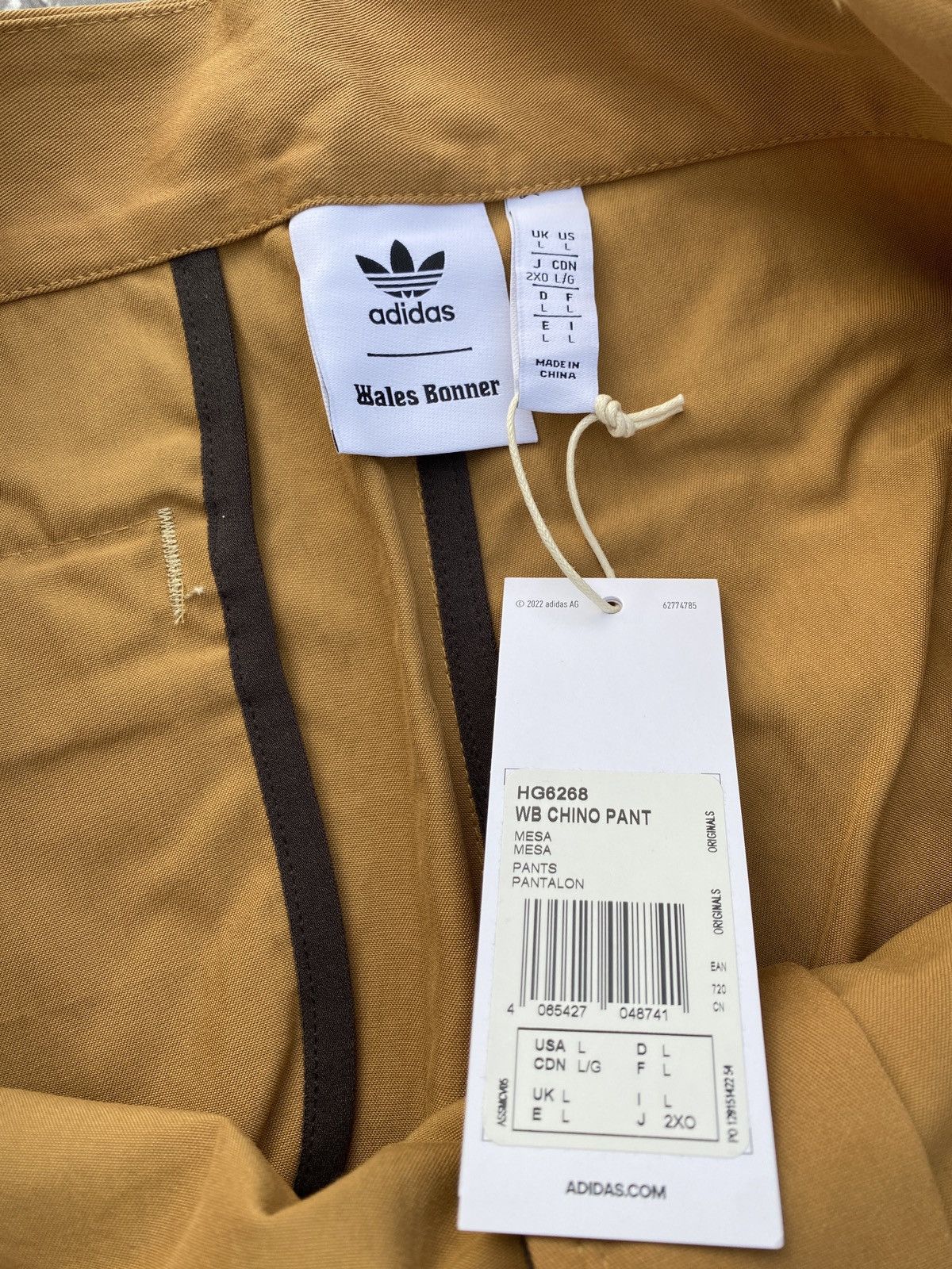 Adidas × Wales Bonner New Adidas Wales Bonner Flared Khaki Pants Size L Size US 33 - 6 Thumbnail
