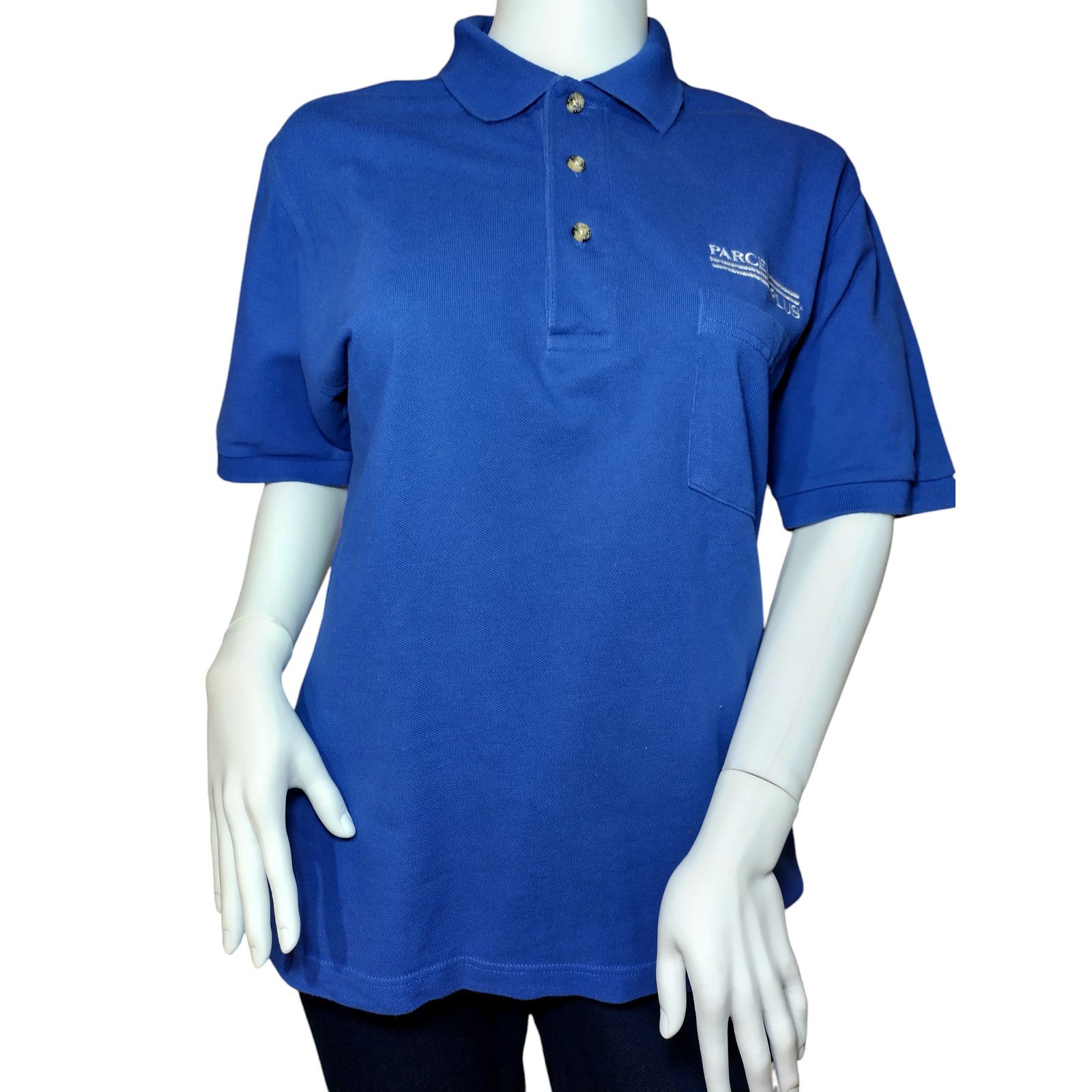 Port Authority Port Authority Short Sleeve Pocket Polo Shirt Blue Sz Sm Size S / US 4 / IT 40 - 1 Thumbnail