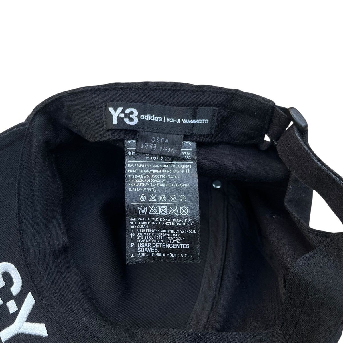 Yohji Yamamoto Y-3 Yohji Yamamoto Hat Size ONE SIZE - 6 Thumbnail