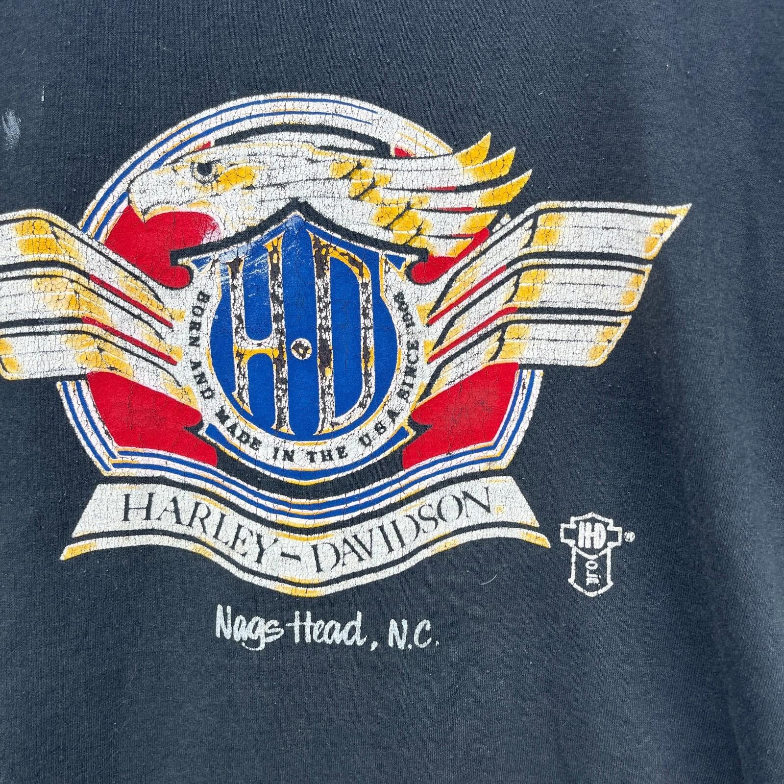 Harley Davidson Vintage 80s Harley Davidson T Shirt 3D Size Large Size US L / EU 52-54 / 3 - 4 Thumbnail