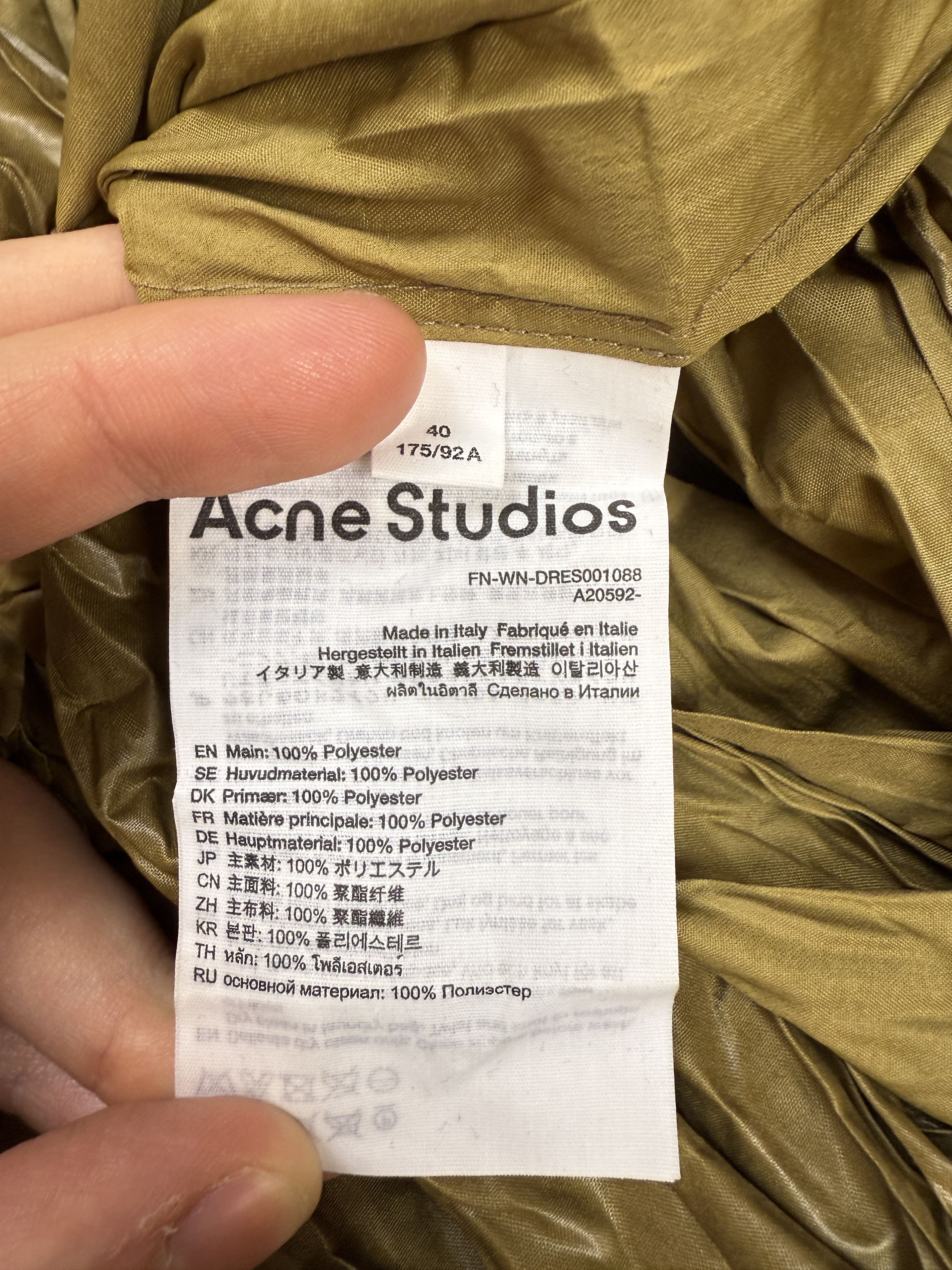 Acne Studios $900 Acne Studios Crinkled Maxi Dress Size M / US 6-8 / IT 42-44 - 11 Thumbnail