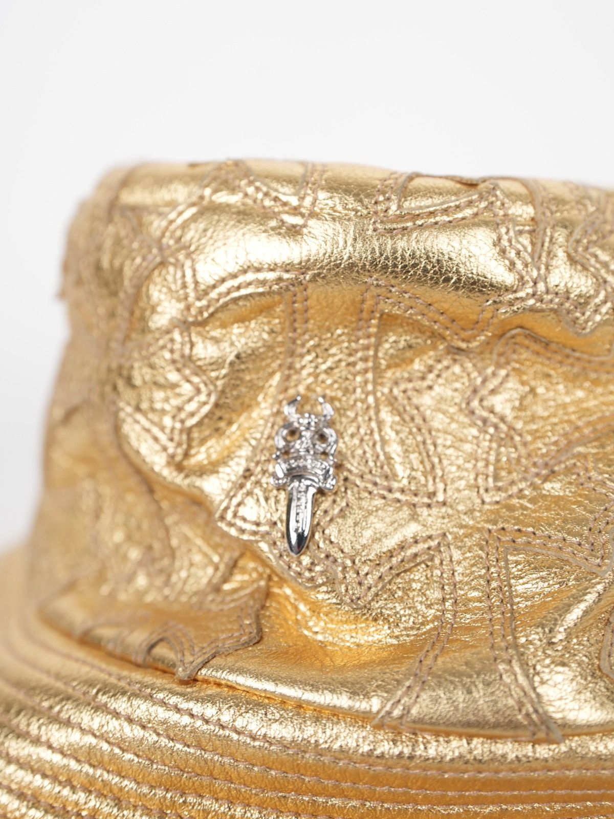 Chrome Hearts Chrome Hearts Leather Cross Patch Bucket Hat Size ONE SIZE - 2 Thumbnail